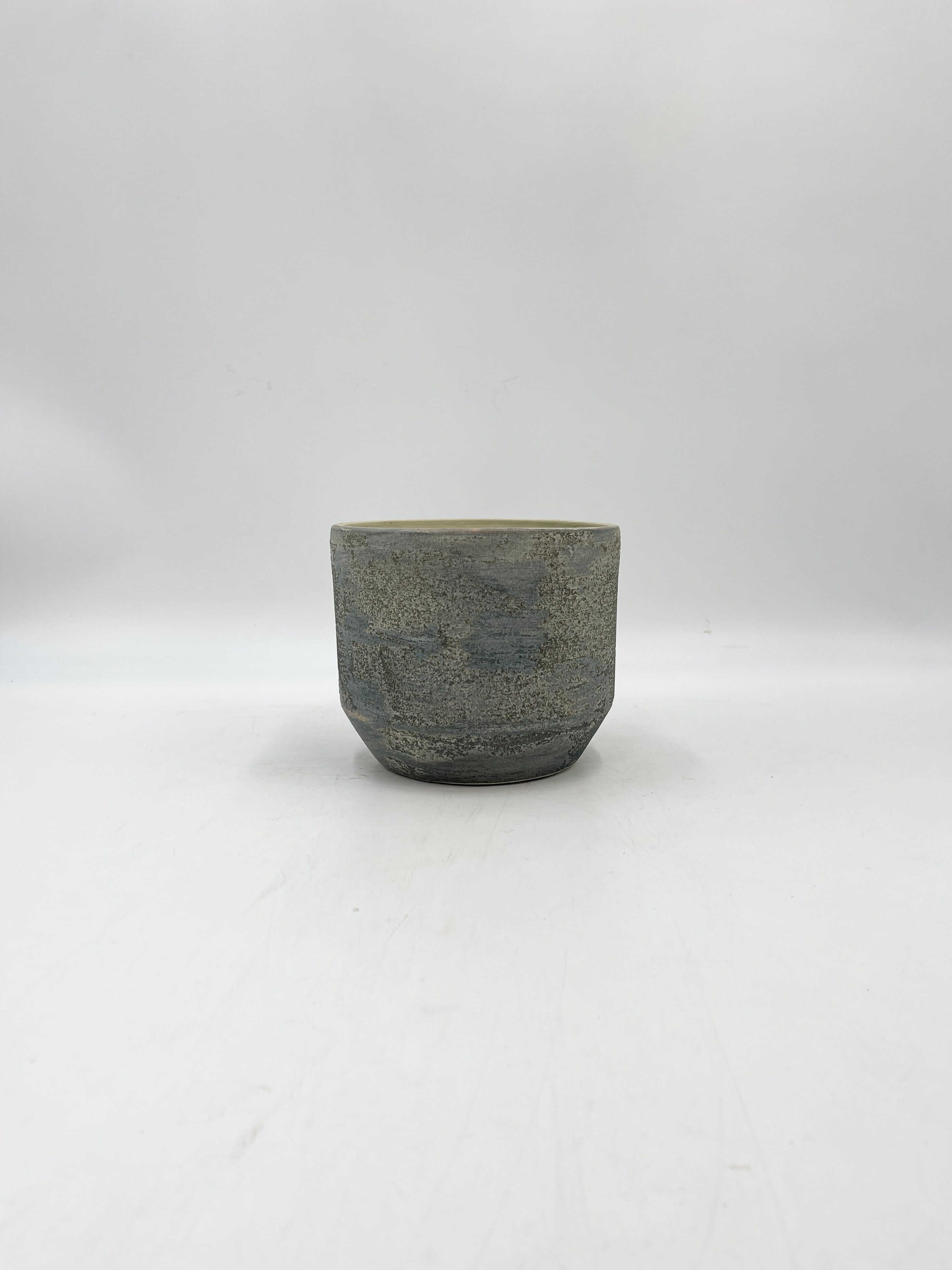 Lars Ceramic Plant Pots, Grey & Blue, Indoor Plant Pot