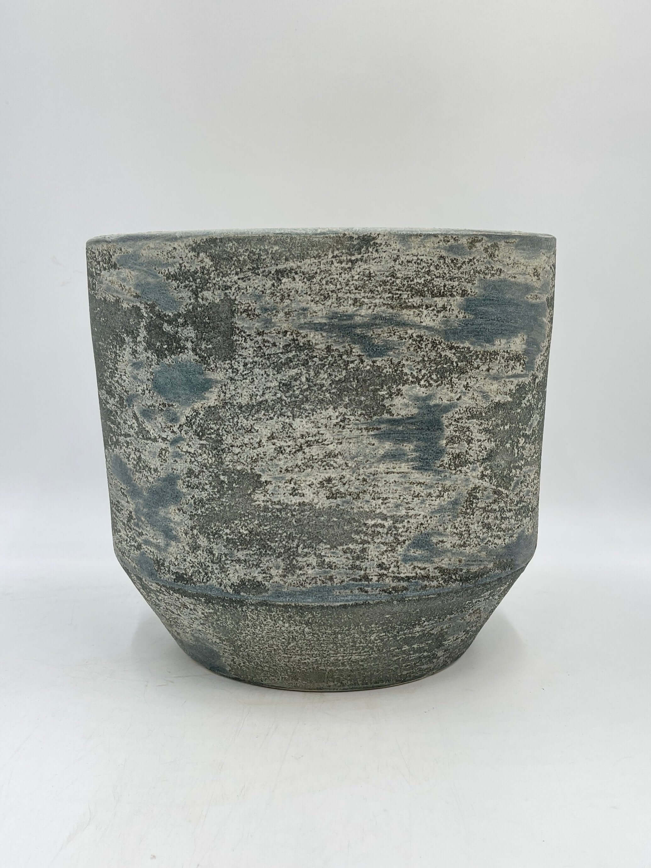 Lars Ceramic Plant Pots, Grey & Blue, Indoor Plant Pot