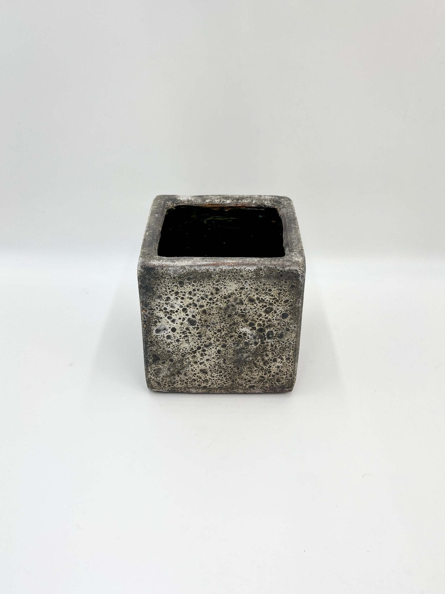 Lava, Cube Relic Plant Pot, D16cm, Rust, Square Plant Pot