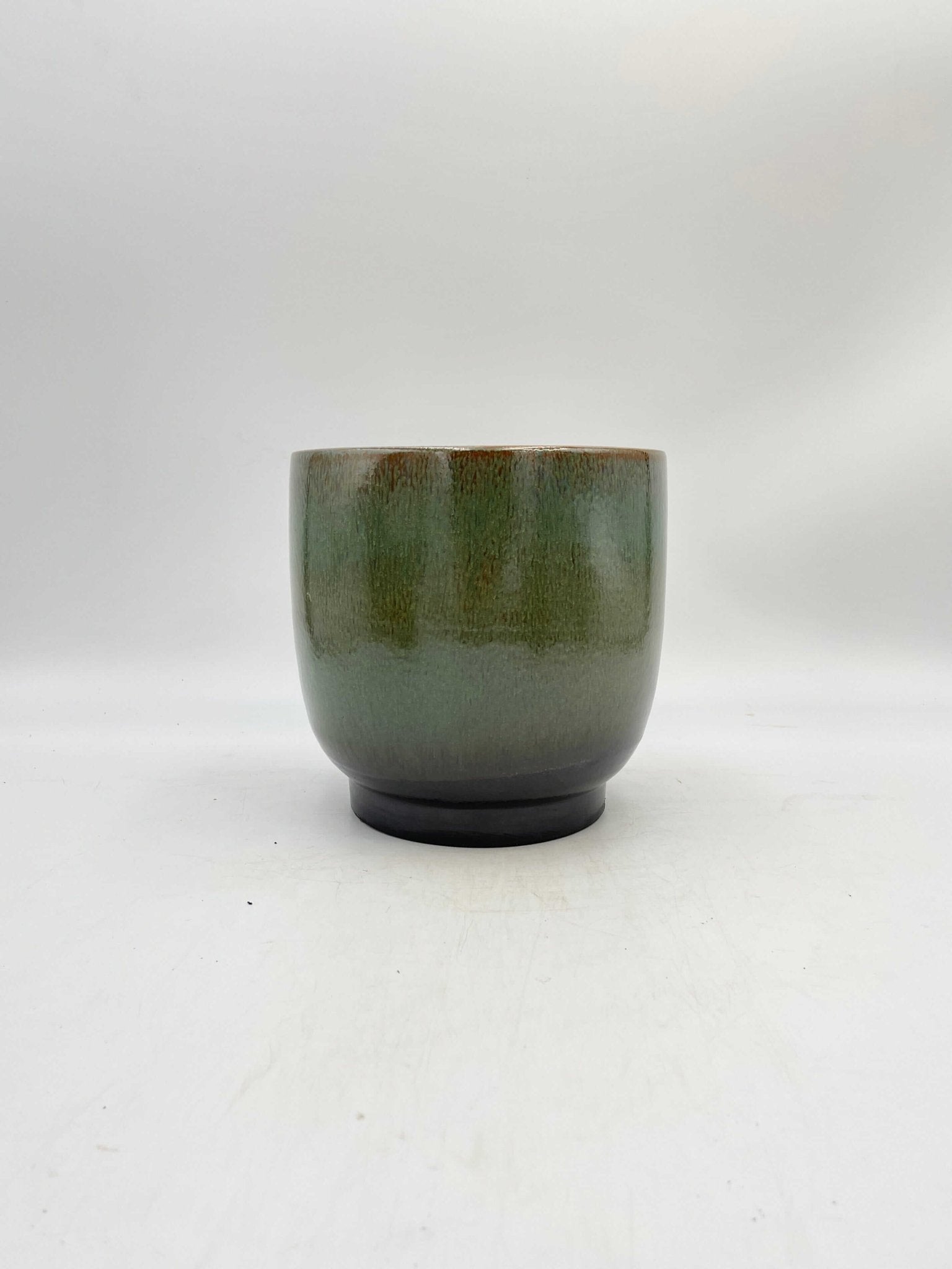 Linn Ceramic Plant Pots, Deep Green, Handmade