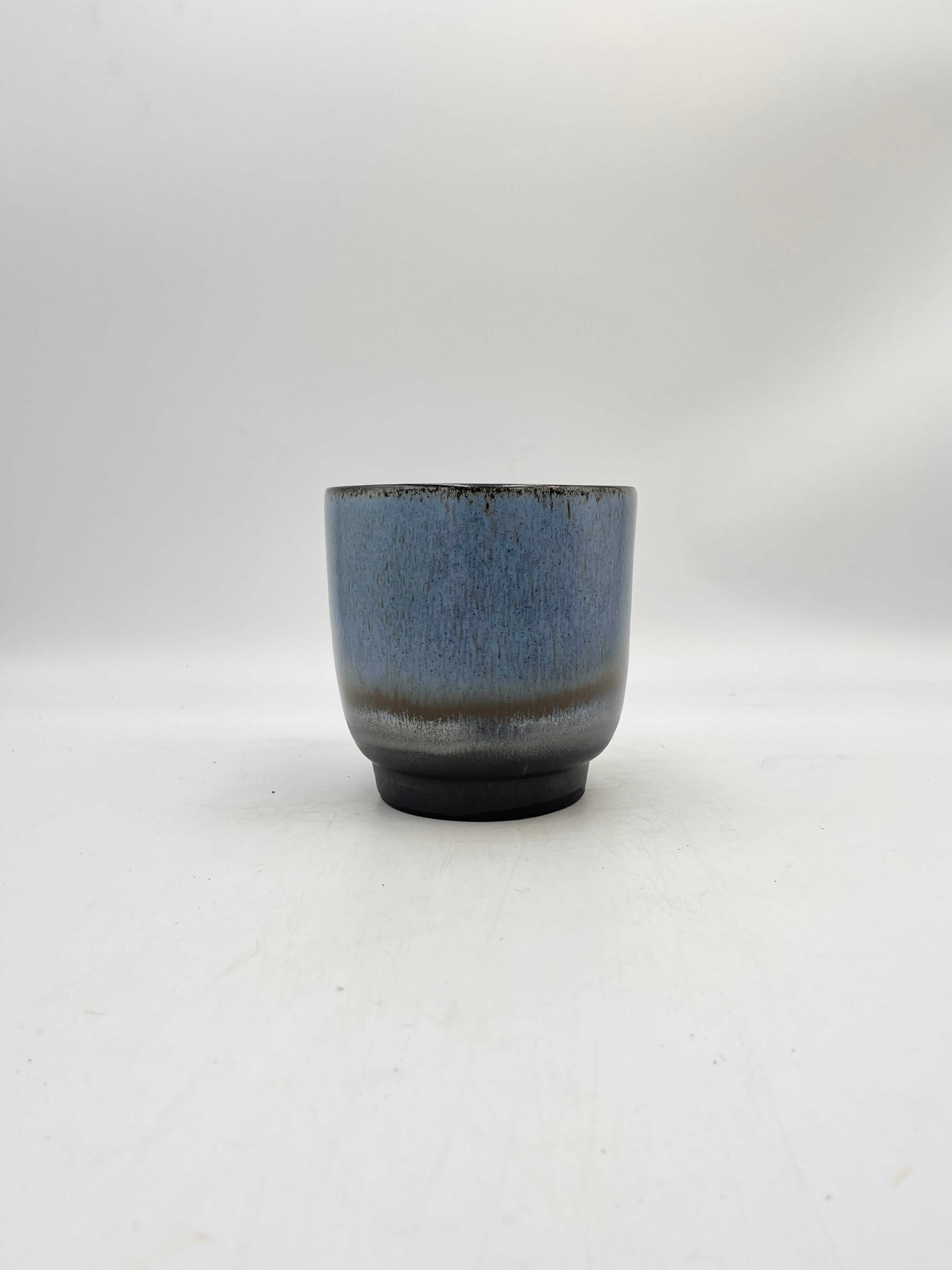 Linn Ceramic Plant Pots, Deep Sea Blue, Handmade
