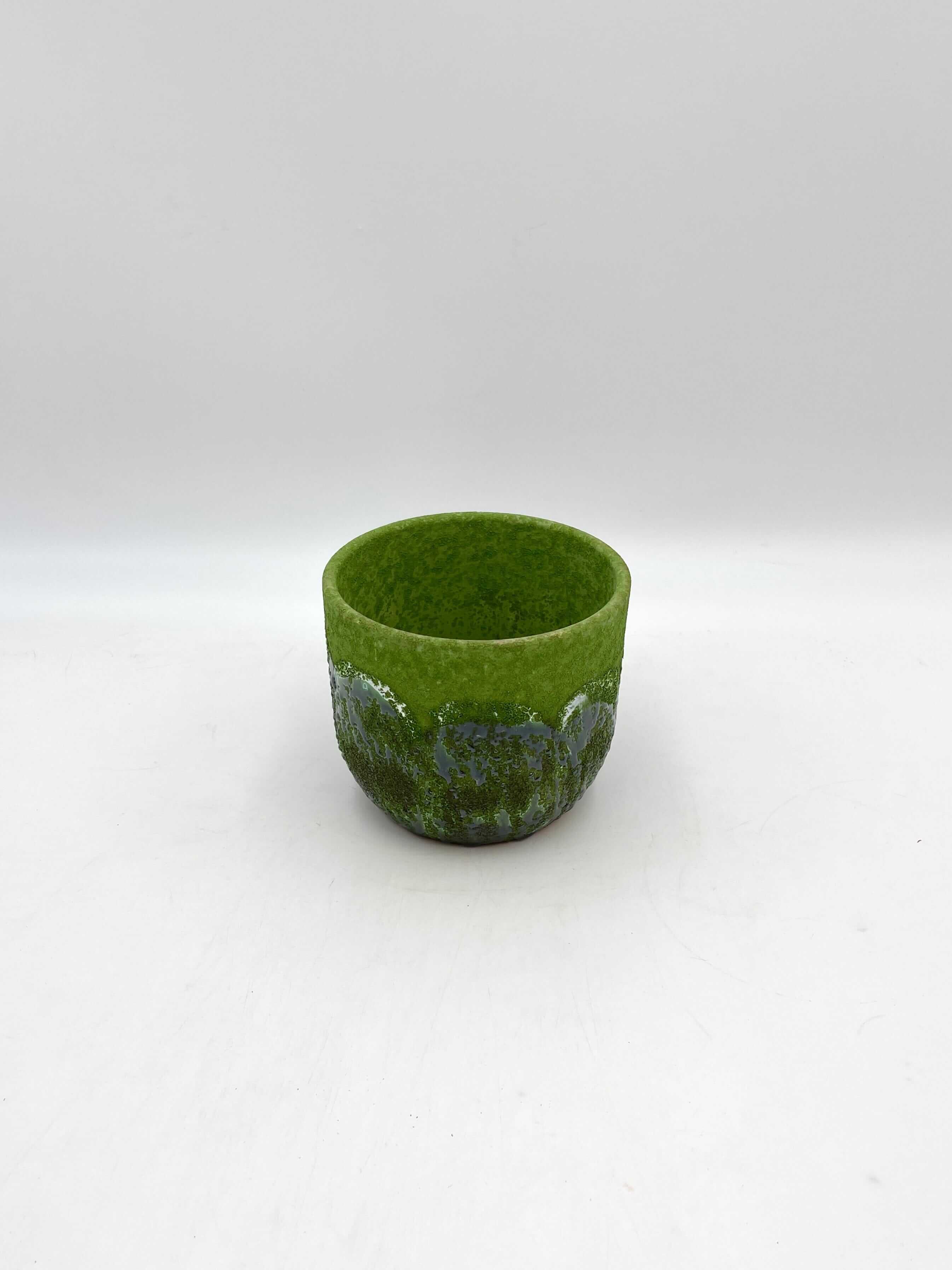 Moon Jungle Plant Pots, Ceramic, Green, Handmade