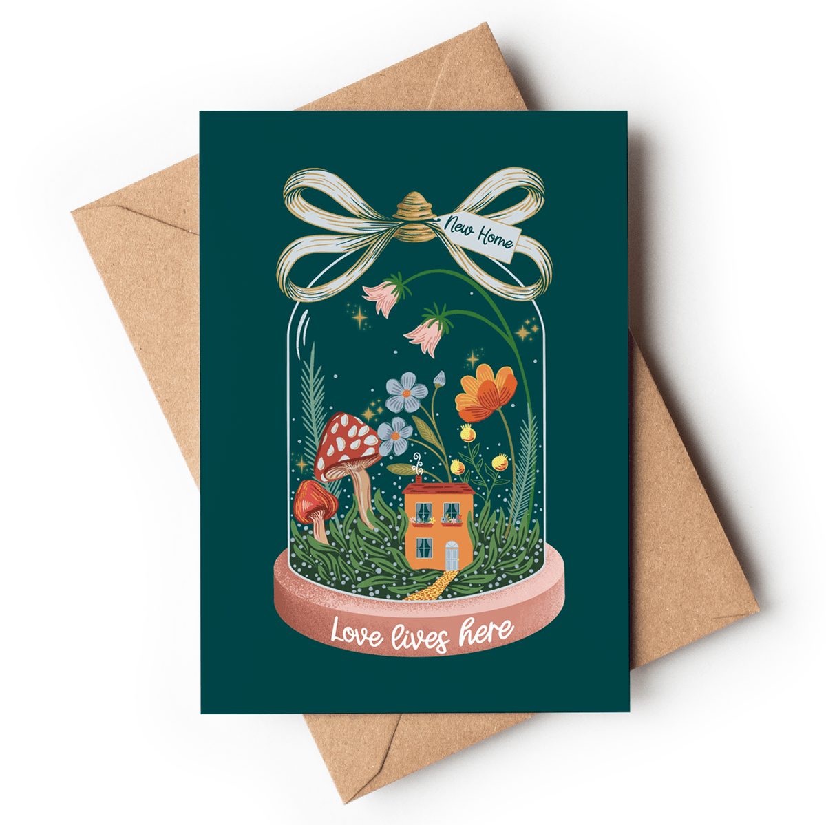 New Home Card | Floral | Folk Cosy Design - Rebel Plants