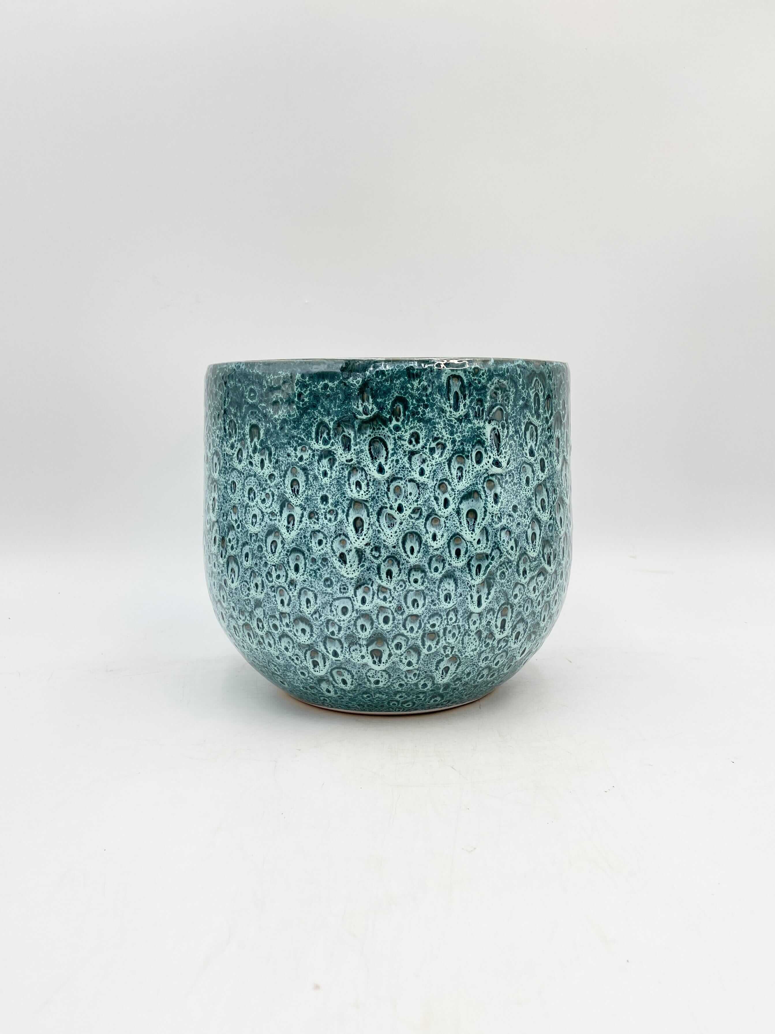 Paola Handmade, Ceramic Plant Pots, Turquoise House Plant Pot in Multiple Sizes