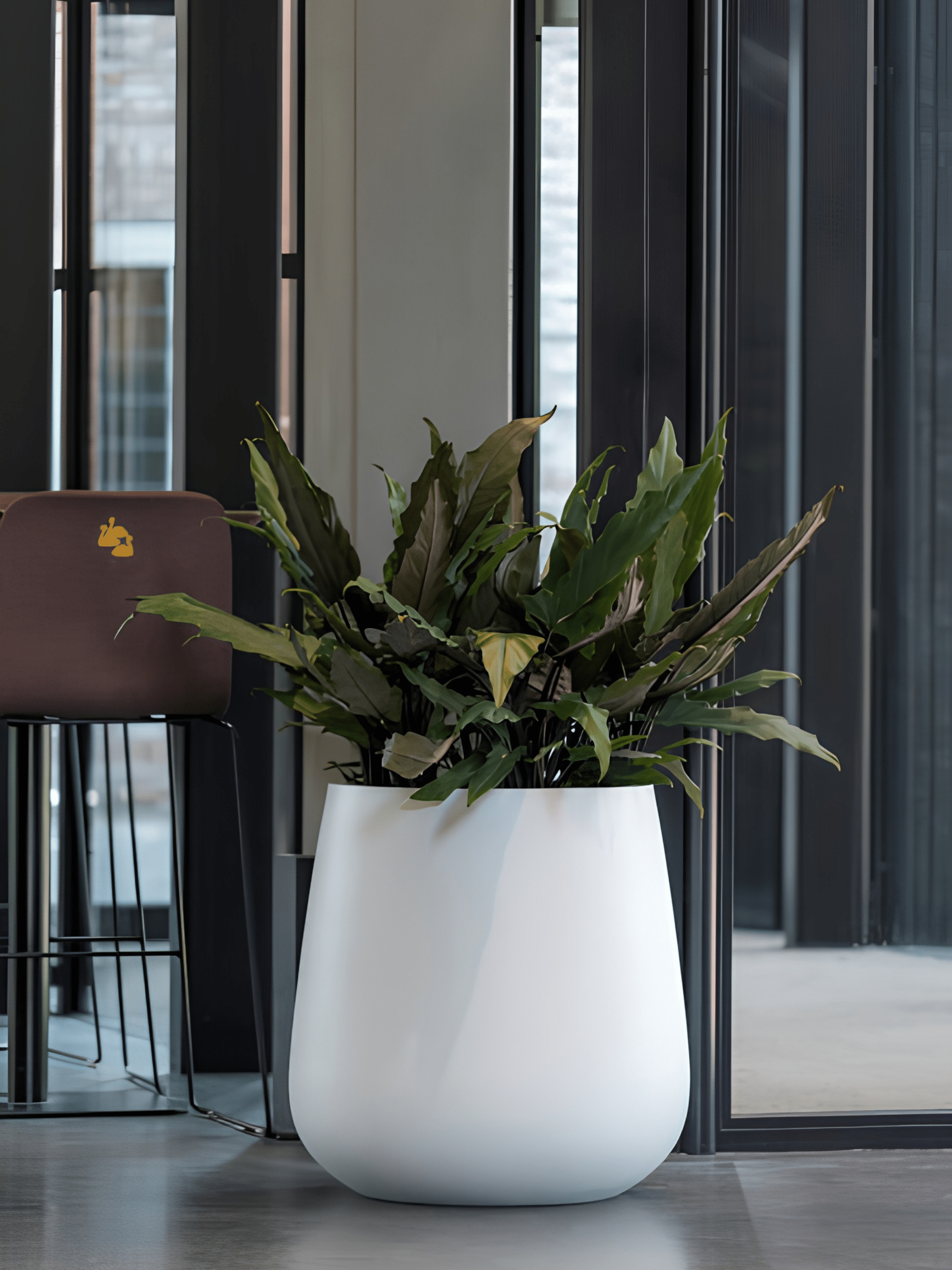 Pax M Fiberstone Planter - Matt White - Rebel Plants