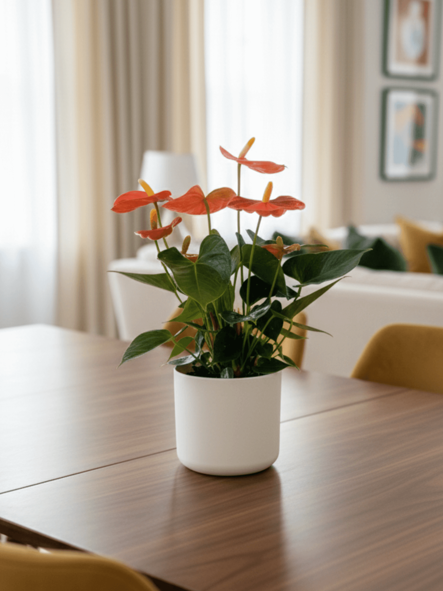 Plant_gifts_Anthurium_Orange_Champion_in_White_Pot