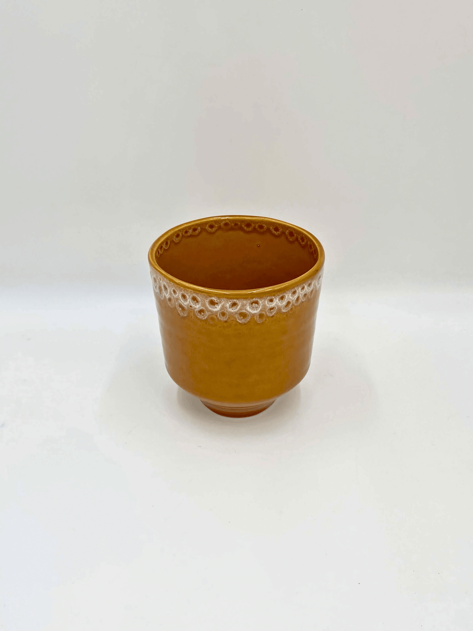 Retro Yellow Plant Pot Otis - D16cm, Indoor Plant Pot