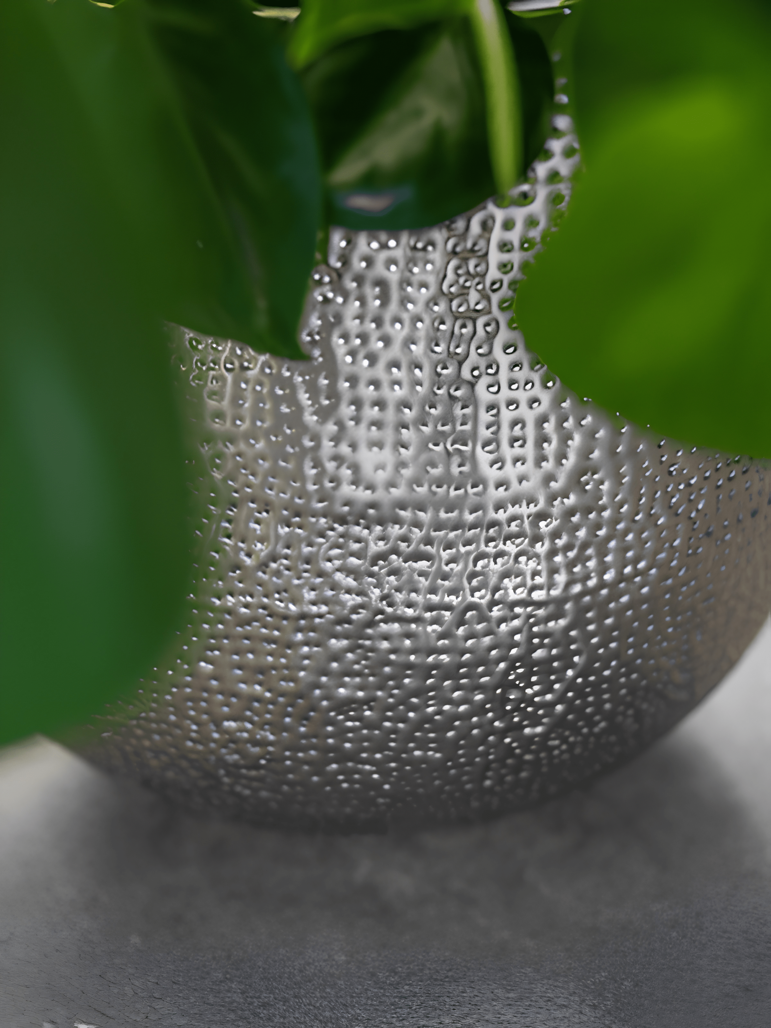 Ribbed Metal Plant Pot Silver, Kristy, In Multiple Sizes - Rebel Plants