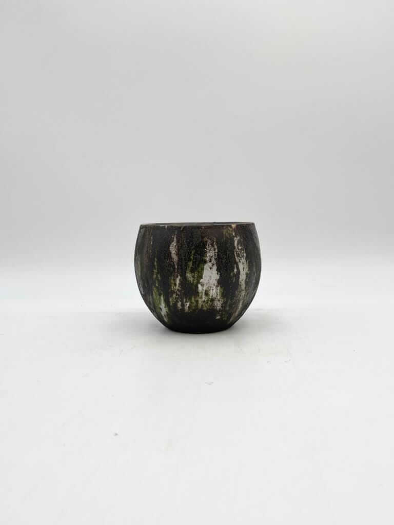 Roel Handmade Ceramic Indoor Pot, Green, D17cm