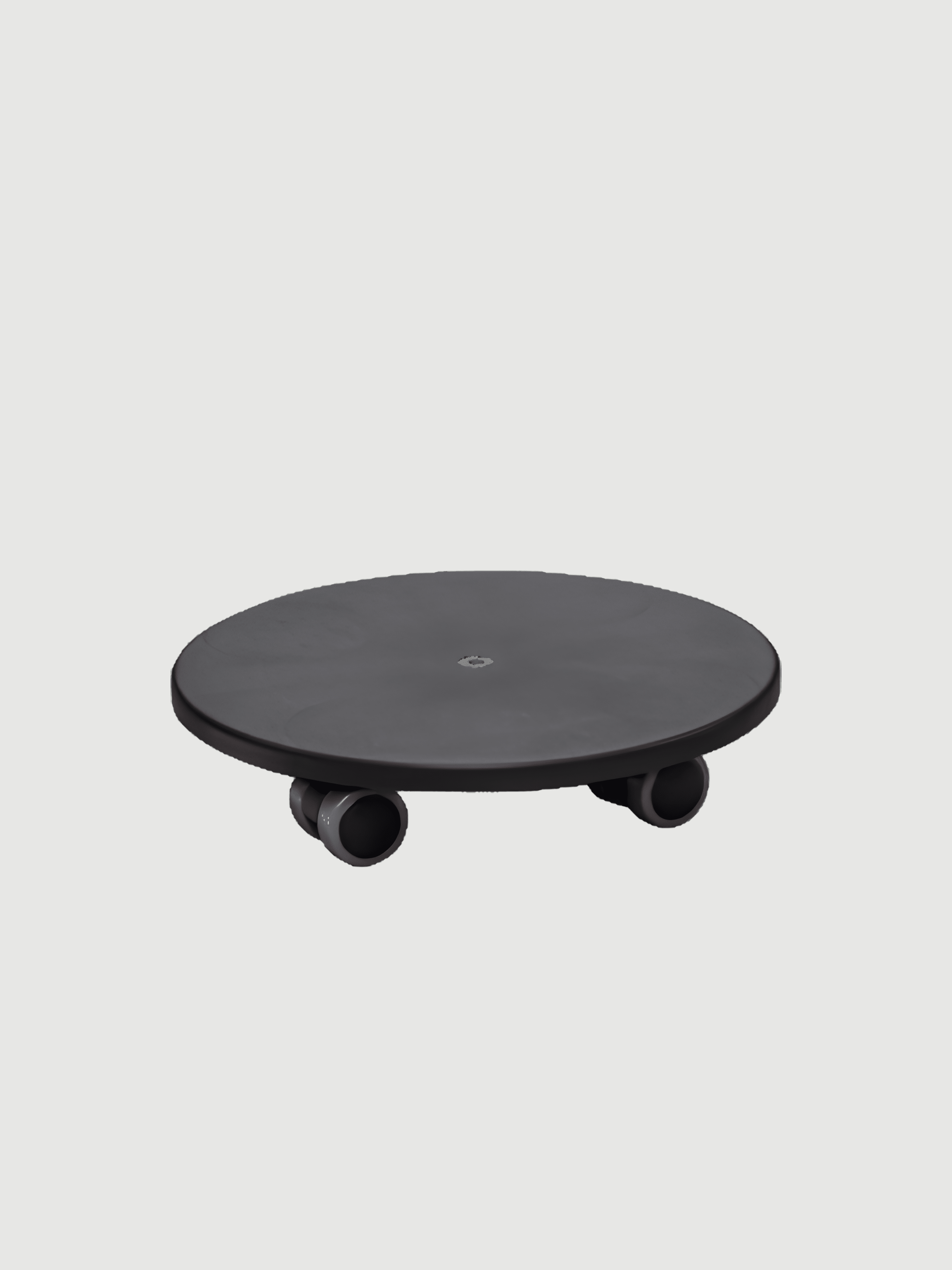Round Wheelplate – Black Heavy-Duty Plant Caddy - Rebel Plants