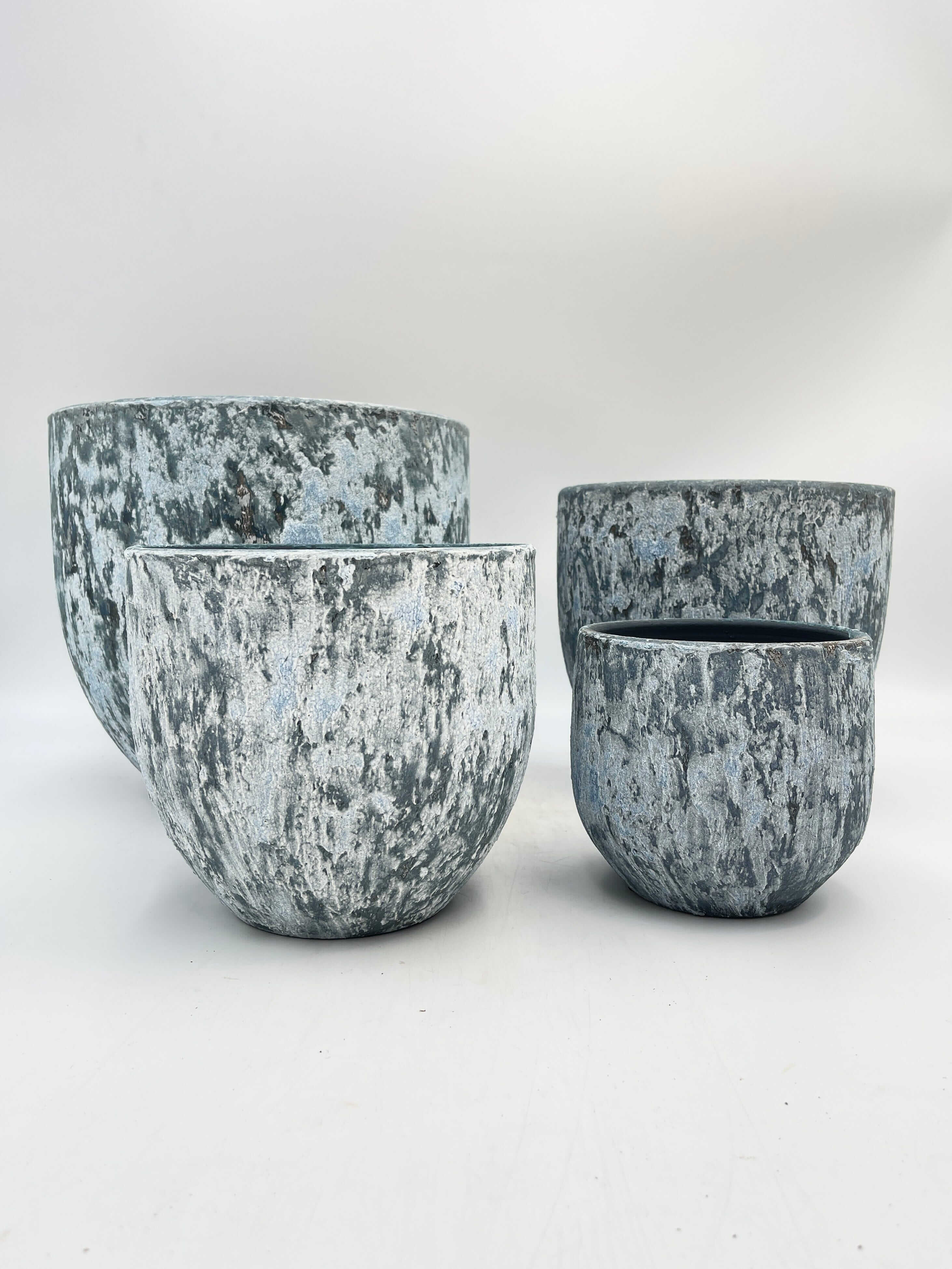 Sem Handmade, Rustic Ceramic Plant Pot, Deep Blue XL, House Plant Pot in Multiple Sizes