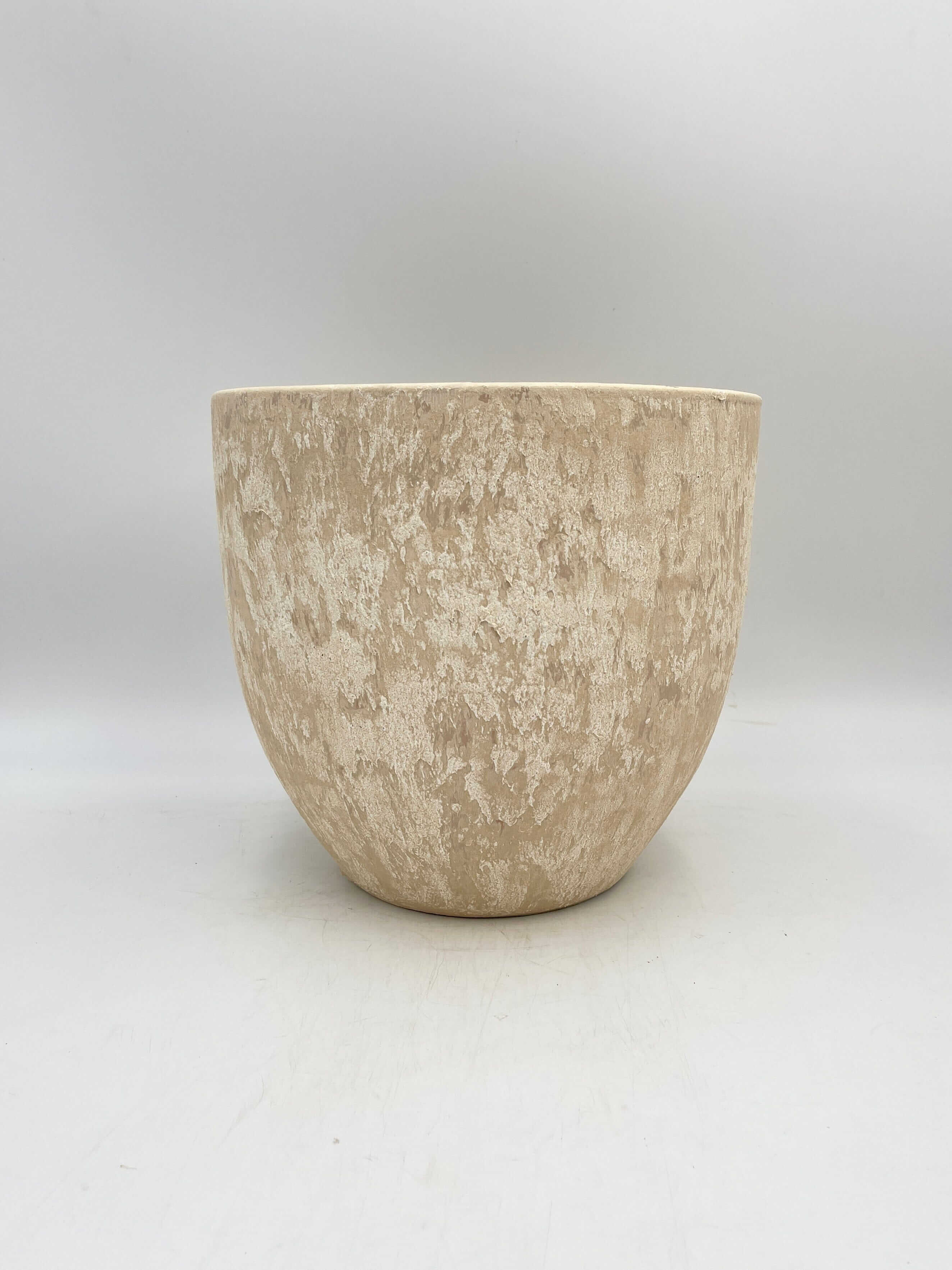 Sem Handmade Ceramic Indoor Plant Pots, Cream beige