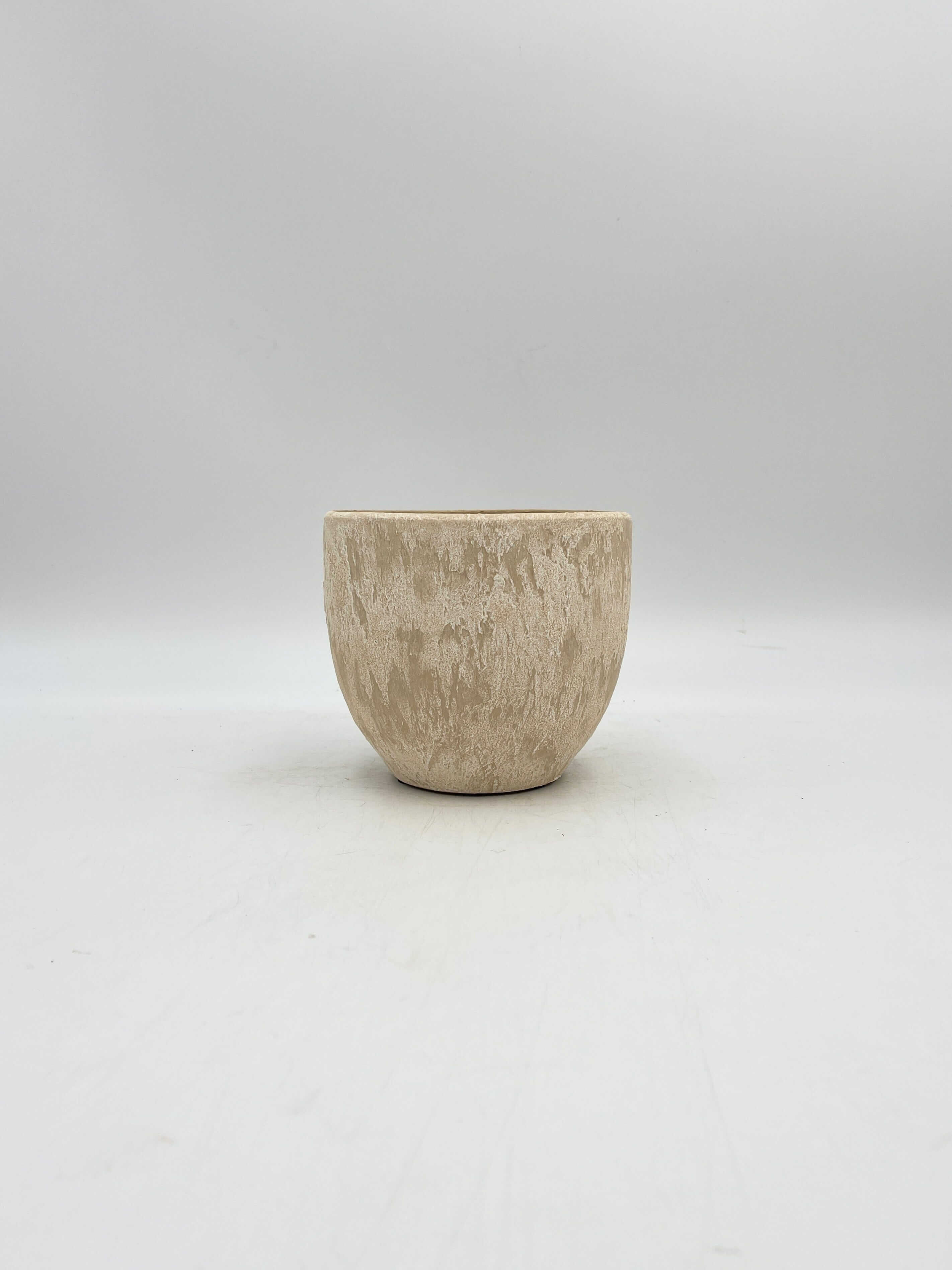 Sem Handmade Ceramic Indoor Plant Pots, Cream beige XL, House Plant Pot in Multiple Sizes