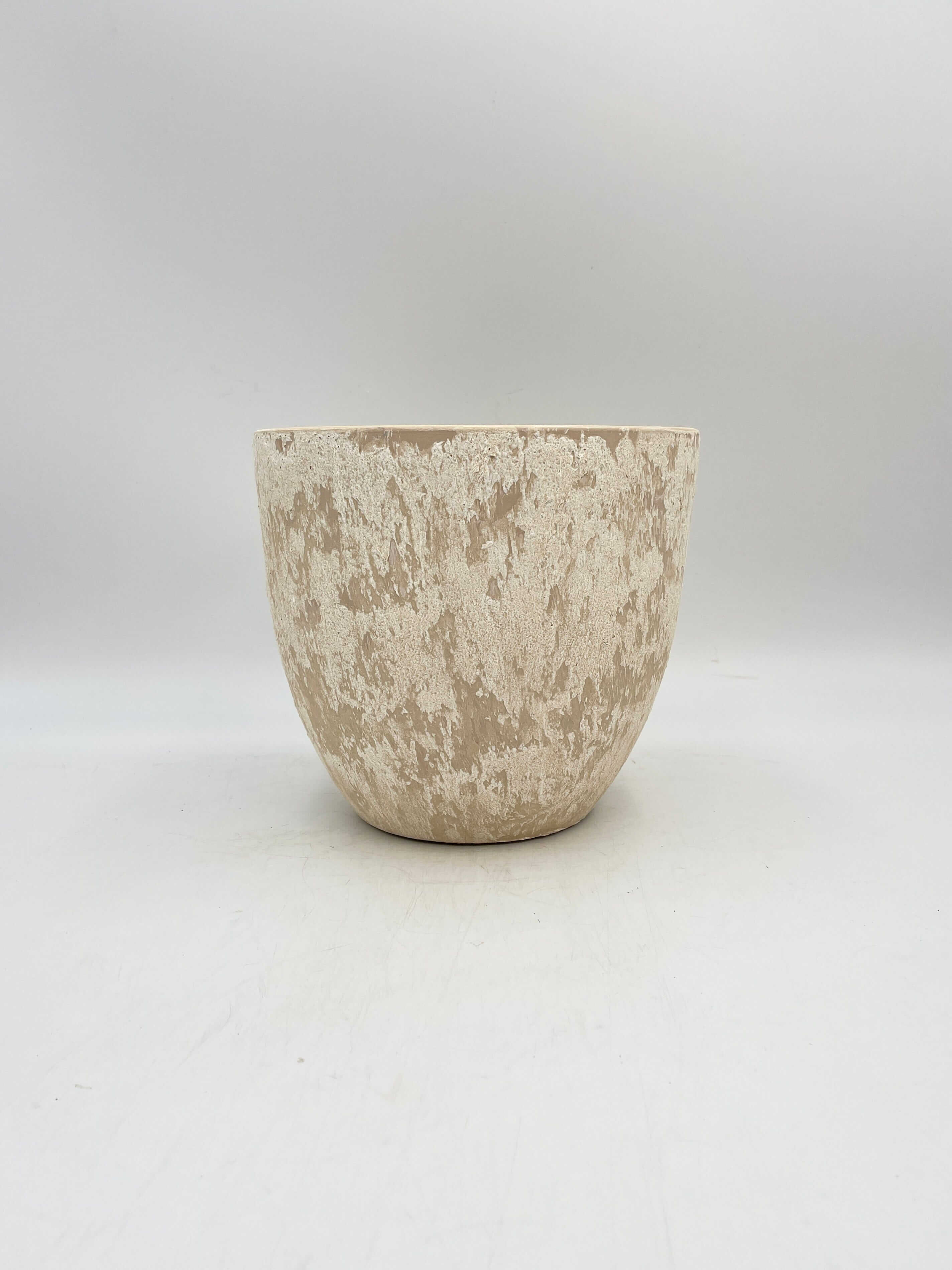 Sem Handmade Ceramic Indoor Plant Pots, Cream beige XL, House Plant Pot in Multiple Sizes