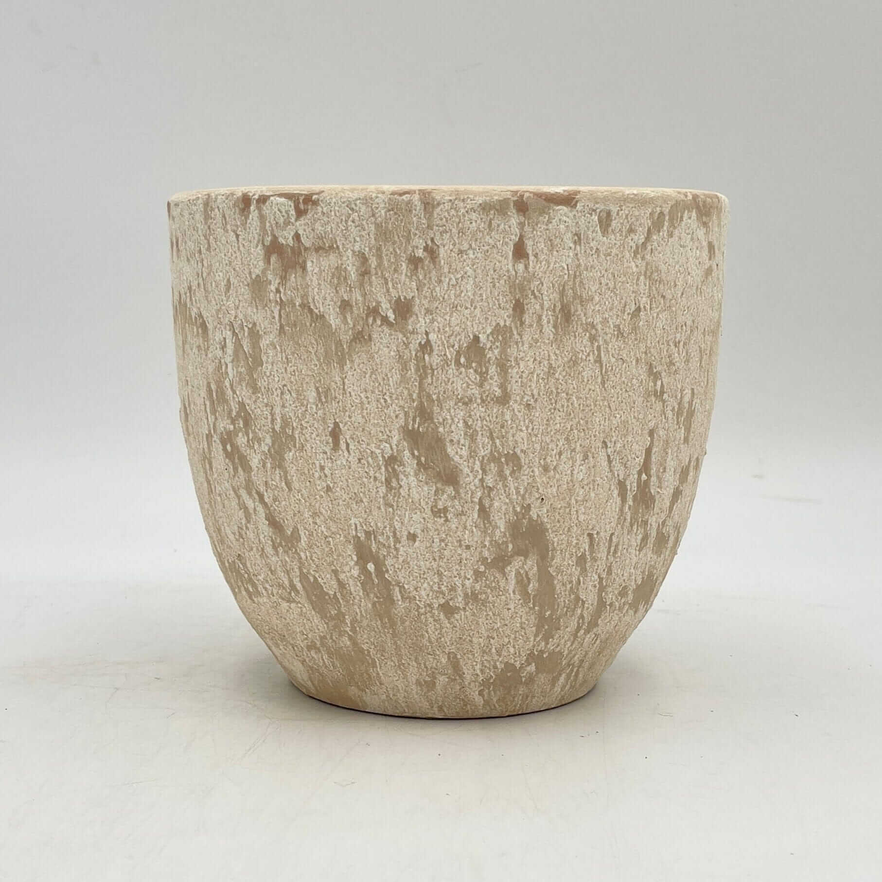 Sem Handmade Ceramic Indoor Plant Pots, Cream beige