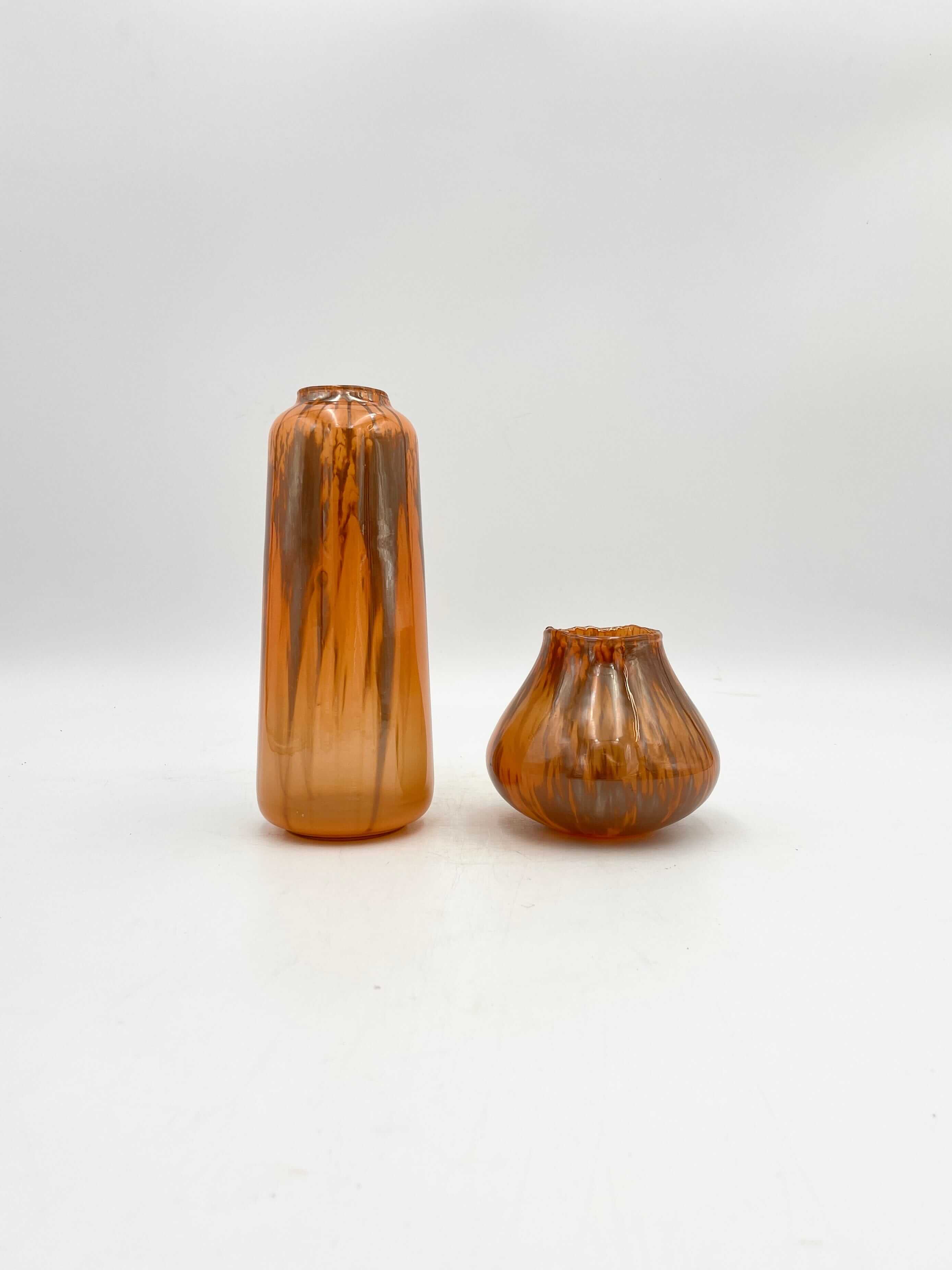 Vase Meja Splash Orange, Various Sizes, Handmade Flower Vase