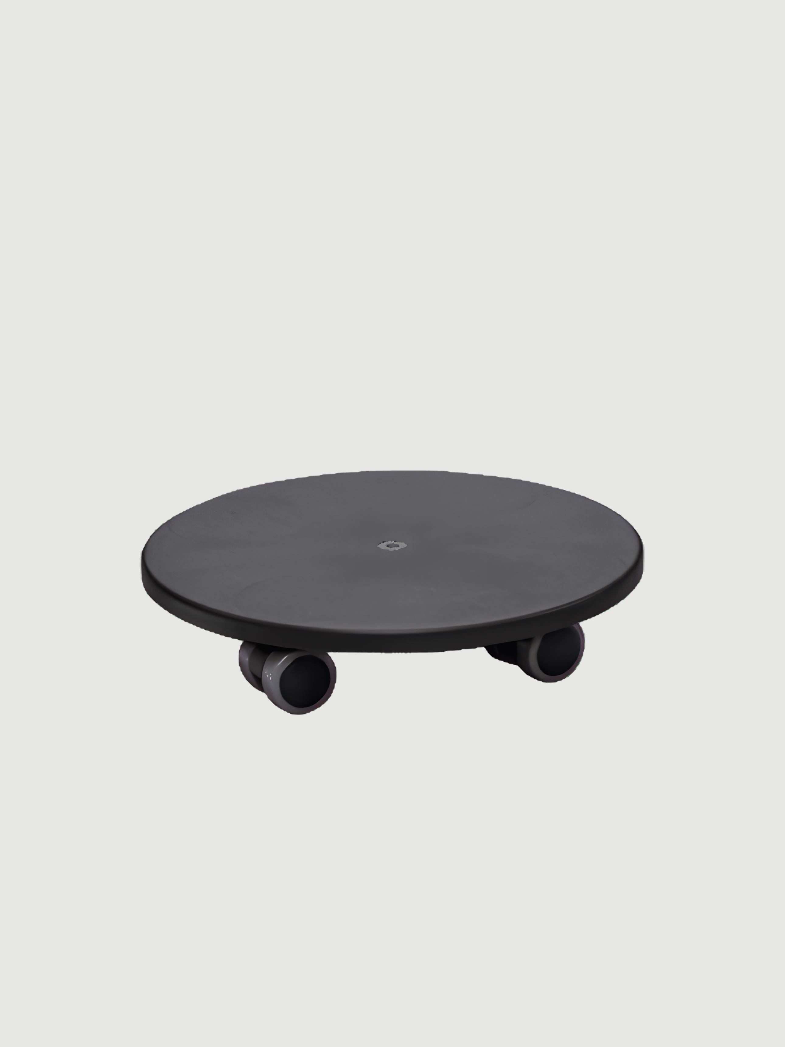 Round Wheelplate – Black Heavy-Duty Plant Caddy
