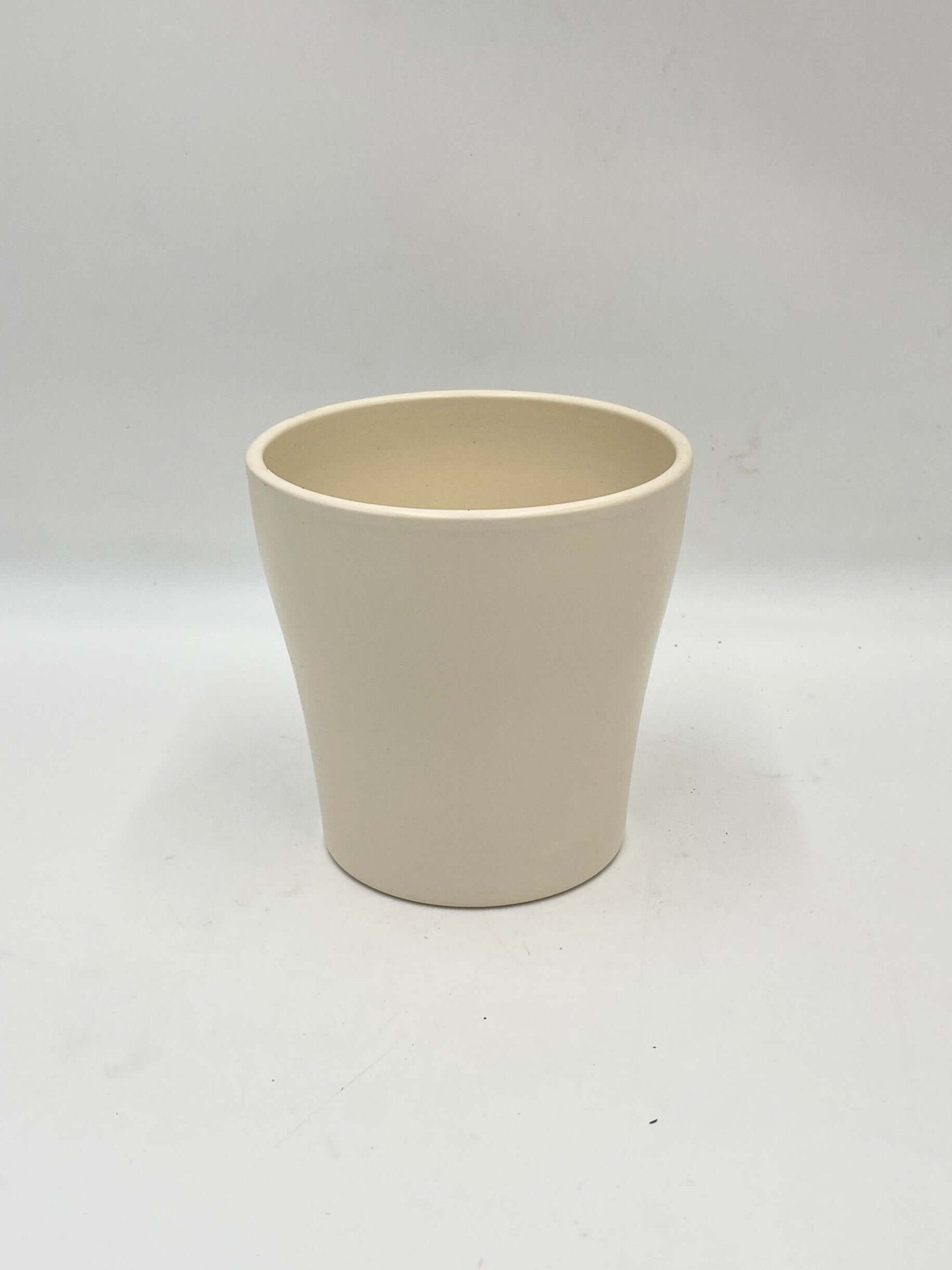 White Ceramic Plant Pot - D13cm
