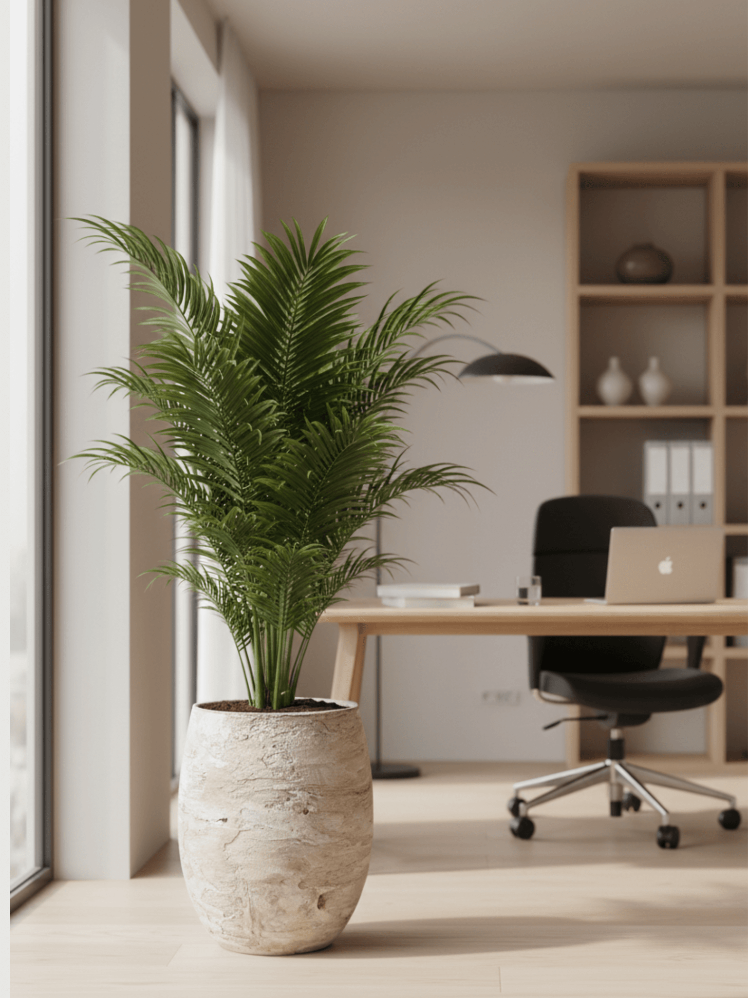 White_Tall_Planter_Algar_-_Plant_Pot_30cm_-_Indoor__Outdoor