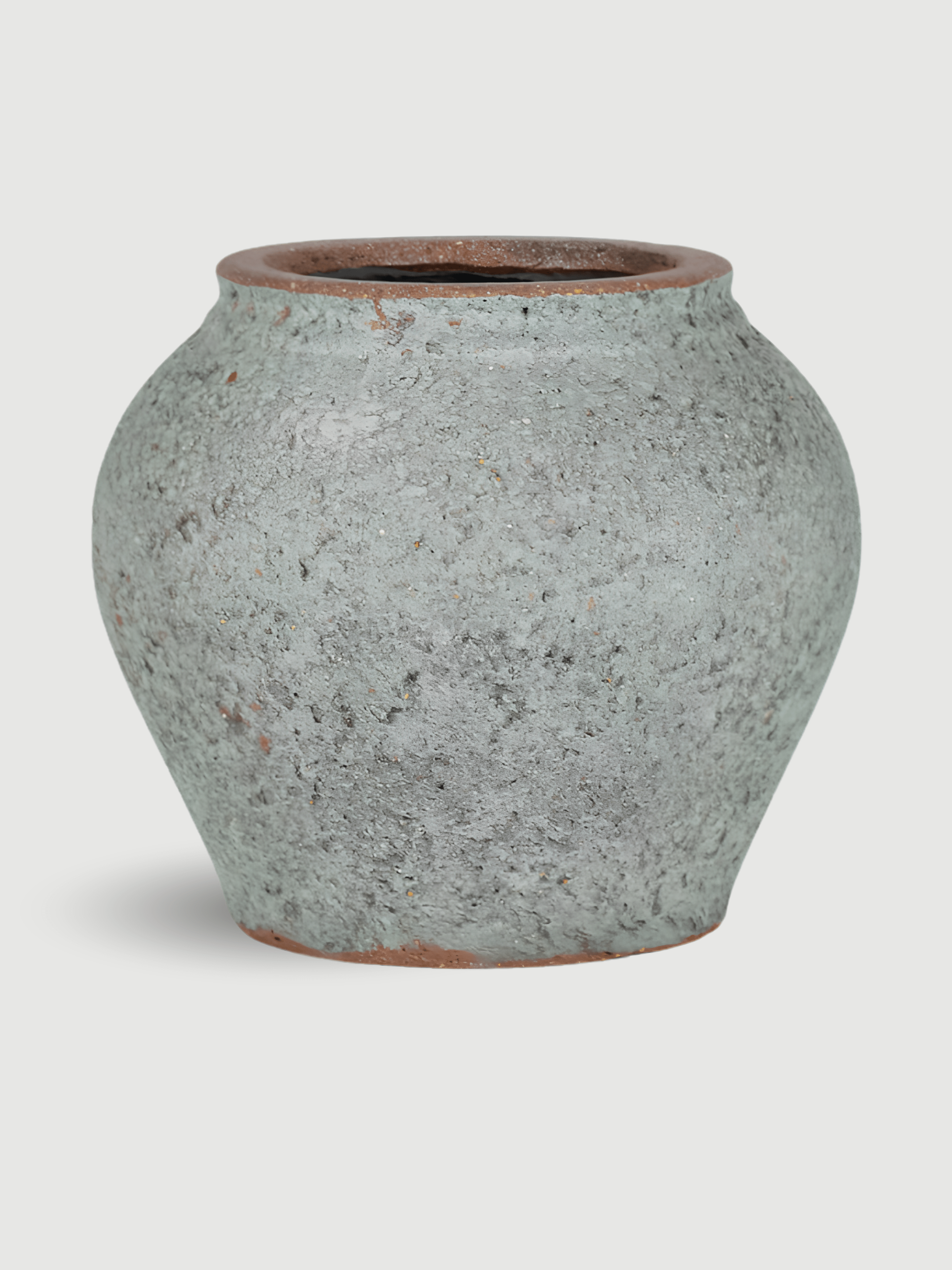 Zeus Plant Pot, Rustic Green, Indoor & Outdoor Mediterranean Collection - Rebel Plants