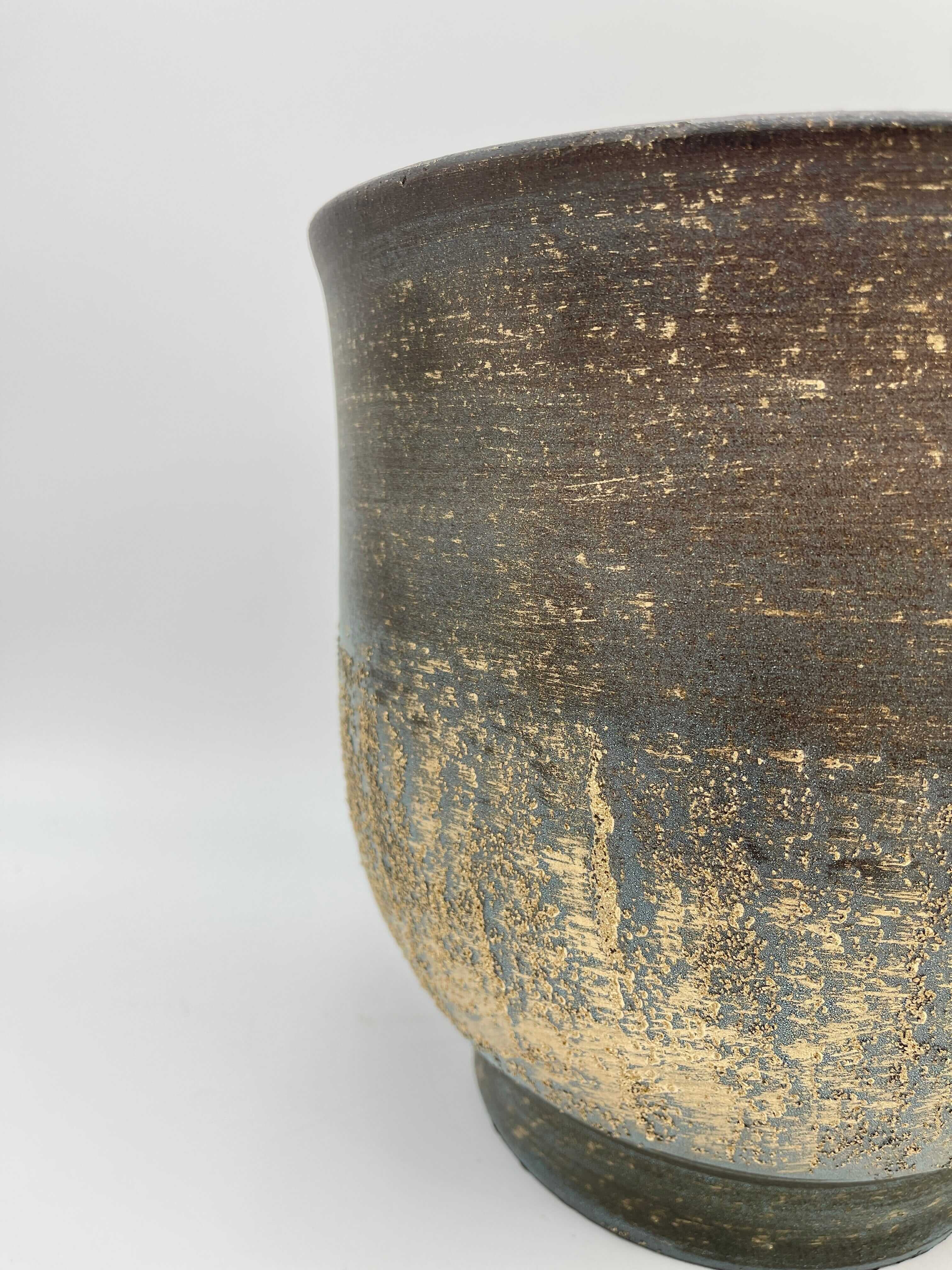 Aico Large Ceramic Plant Pots, Blue, House Plant Pot in Multiple Sizes