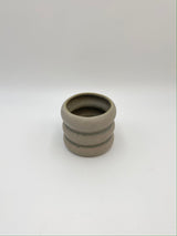 Caterpillar Ceramic Plant Pot, Grey, 12cm