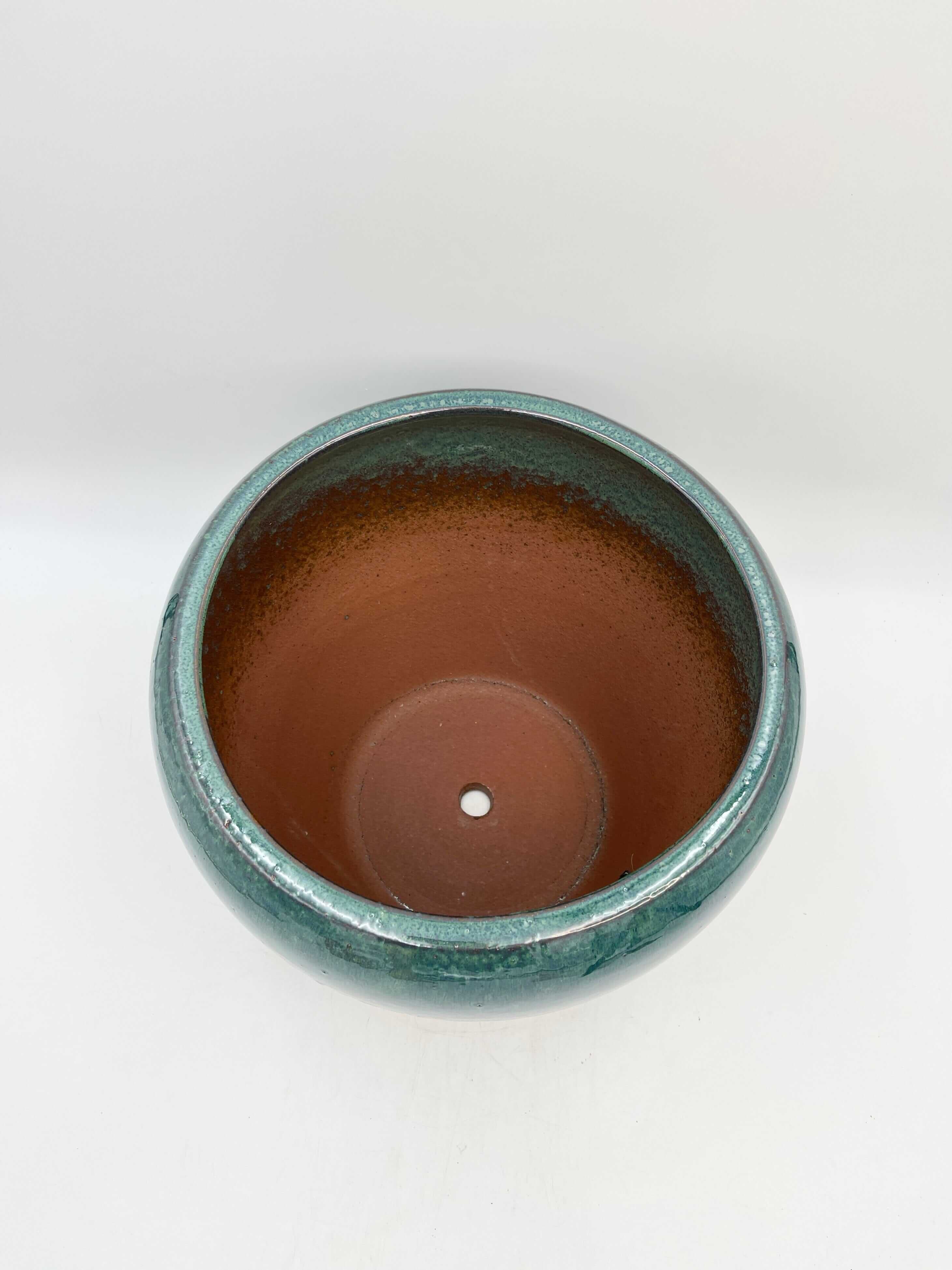 Handmade Mystic Ceramic Indoor, Outdoor Pots, Turquoise, 32cm - 43cm Plant Pot