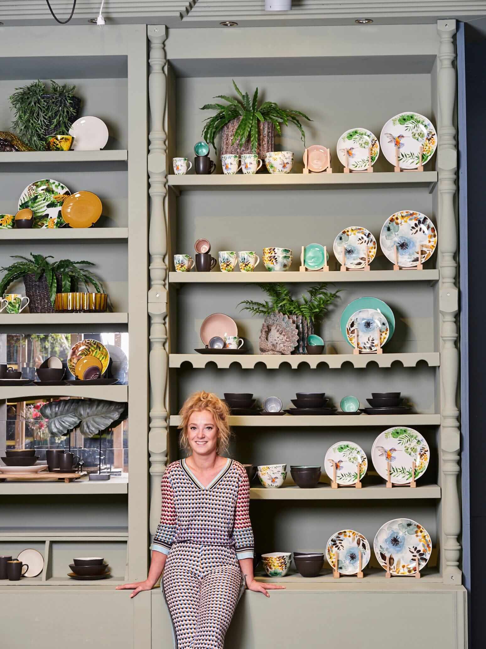 Handmade Ceramic Plate, D21cm