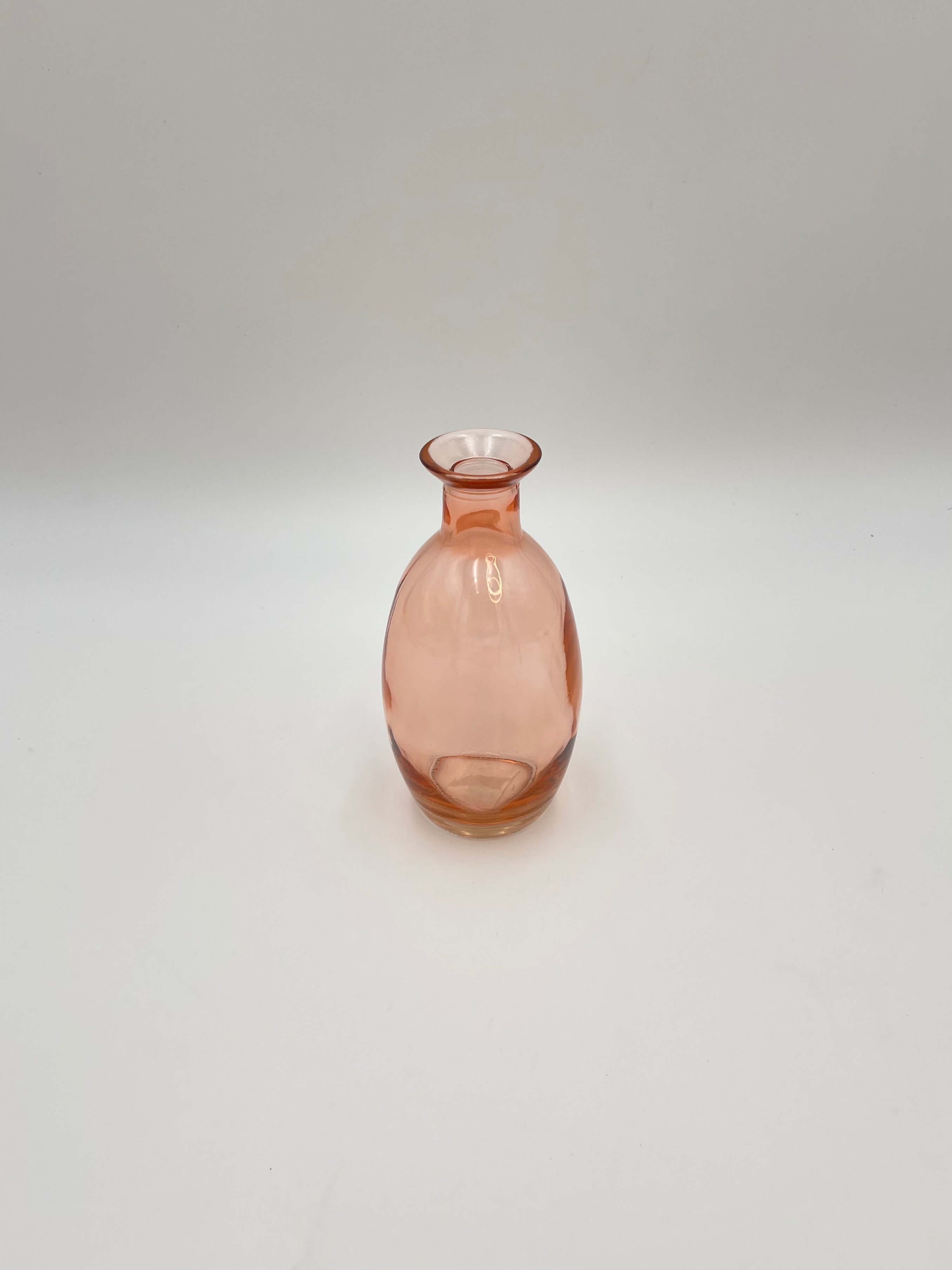 Handmade Decorative Glas Vases, Pink H16cm