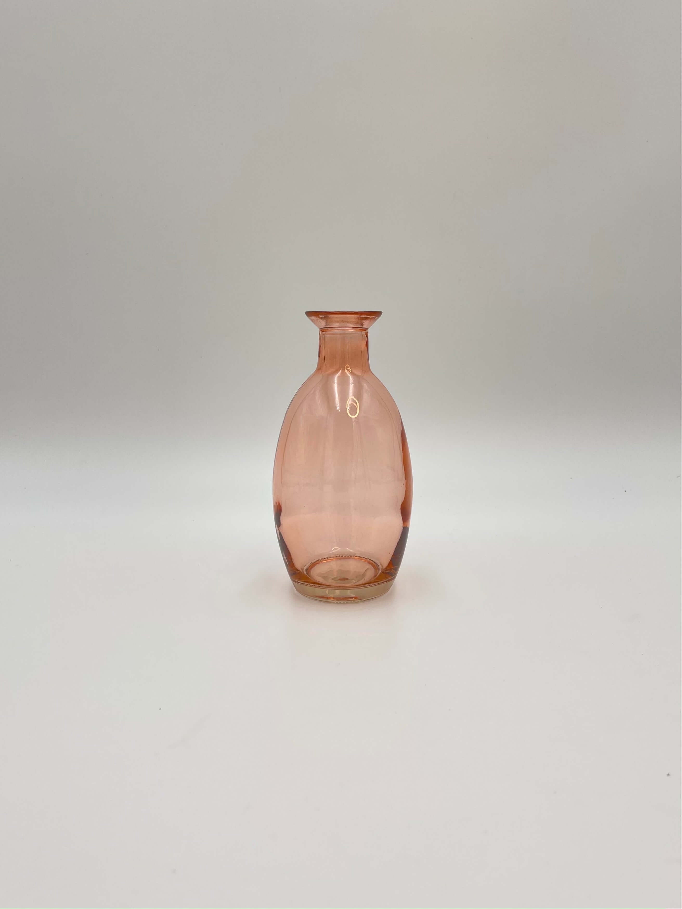 Handmade Decorative Glas Vases, Pink H16cm