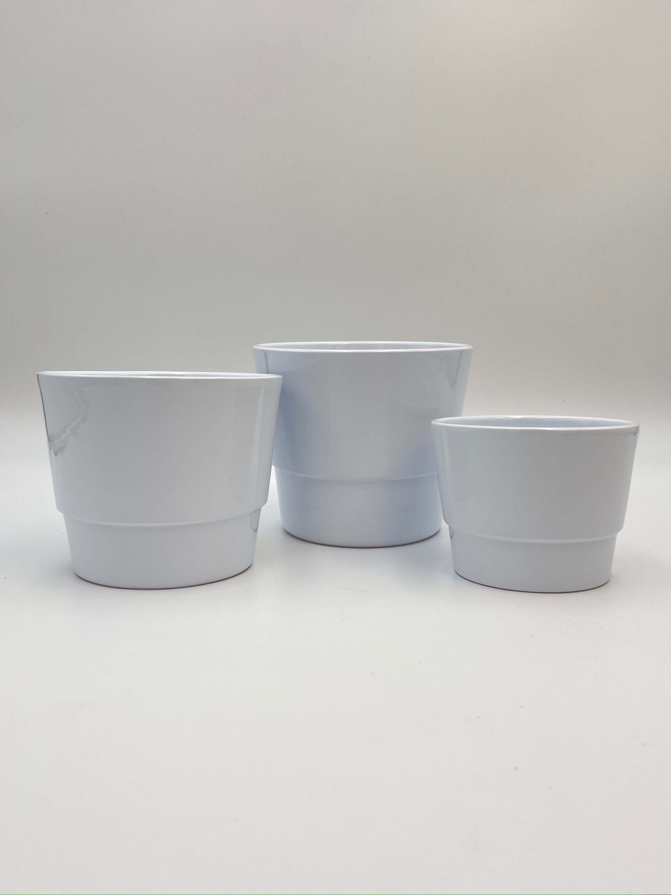 Basic Ceramic Plant Pots, White