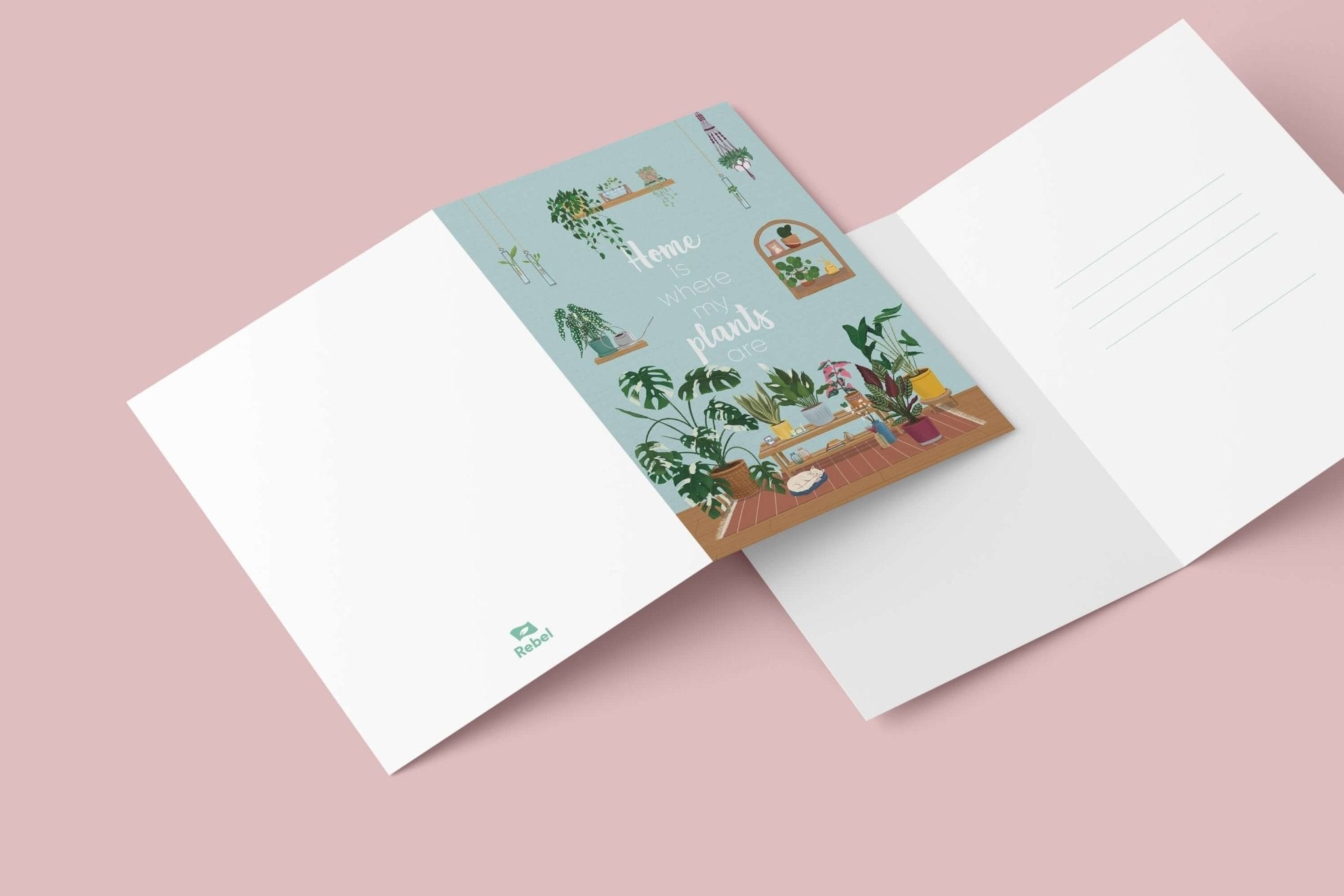 Houseplant Print, A3, A4, A6 Size, Plant Wall Art