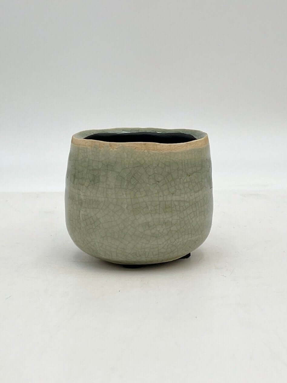 Iris Ceramic Plant Pots, Mint, Houseplant Pot in Multiple Sizes