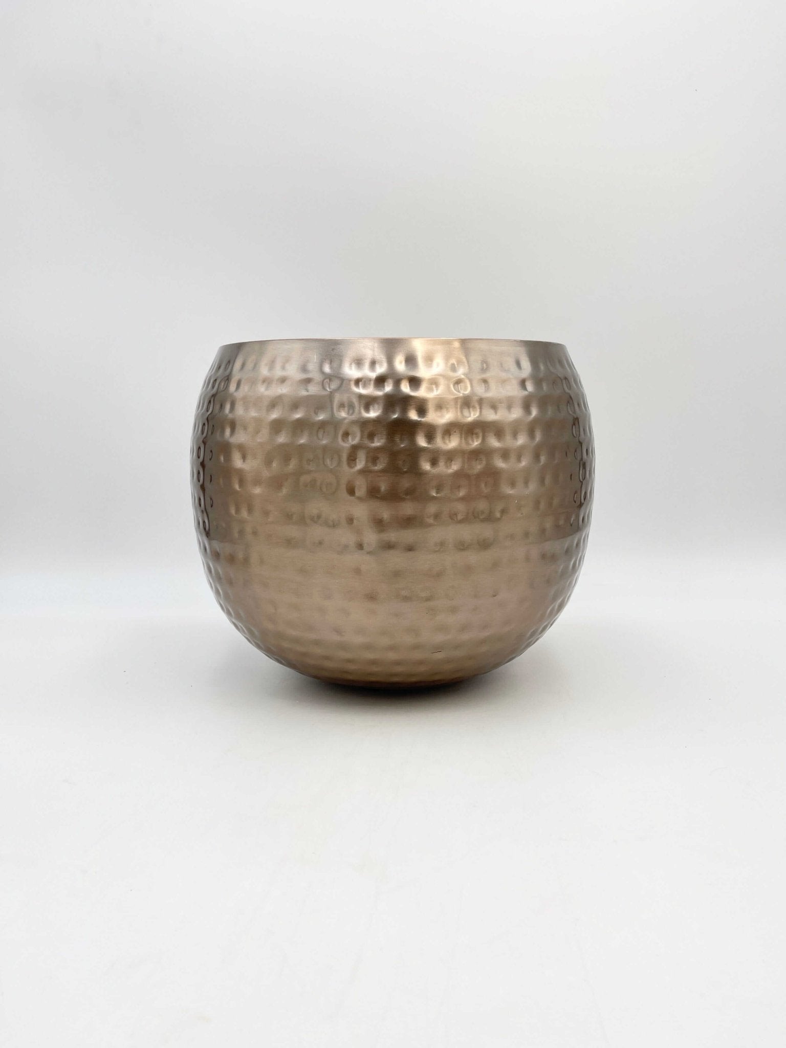 Kody Indoor Metal Pots, Rose Gold, Handmade