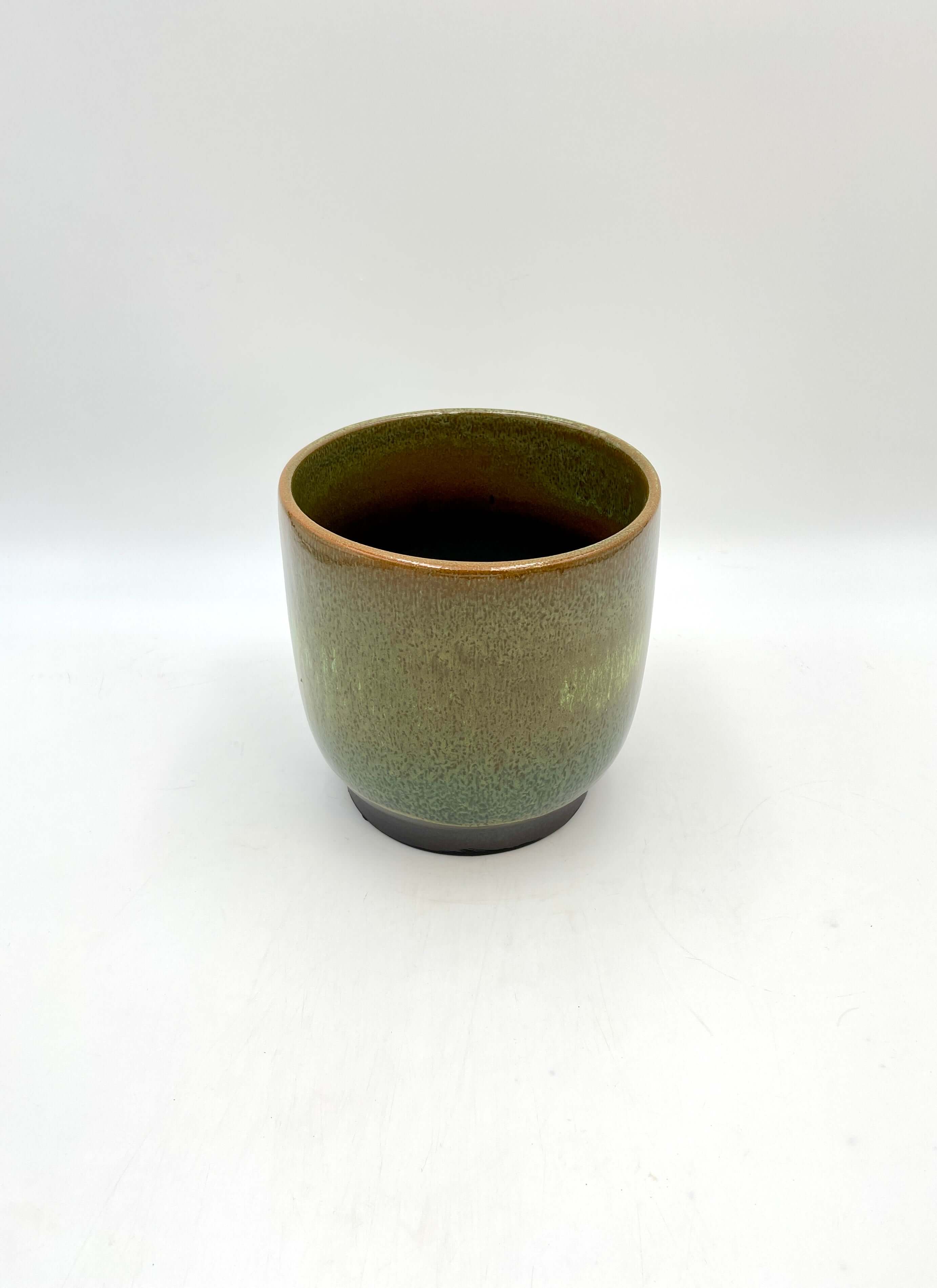 Linn Ceramic Plant Pots, Deep Green, Handmade