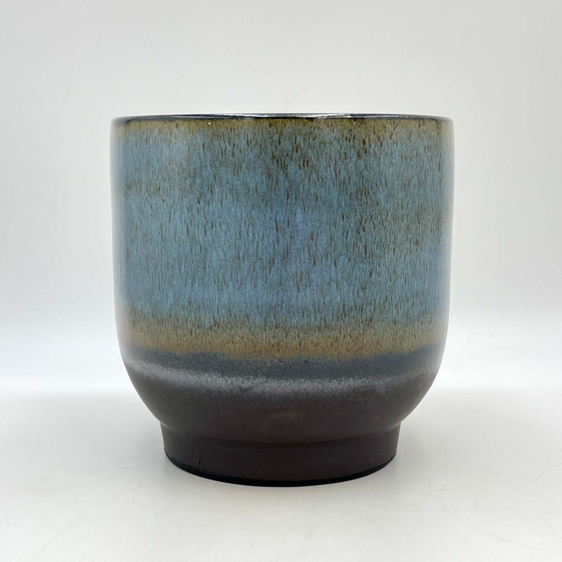 Linn Ceramic Plant Pots, Deep Sea Blue, Handmade