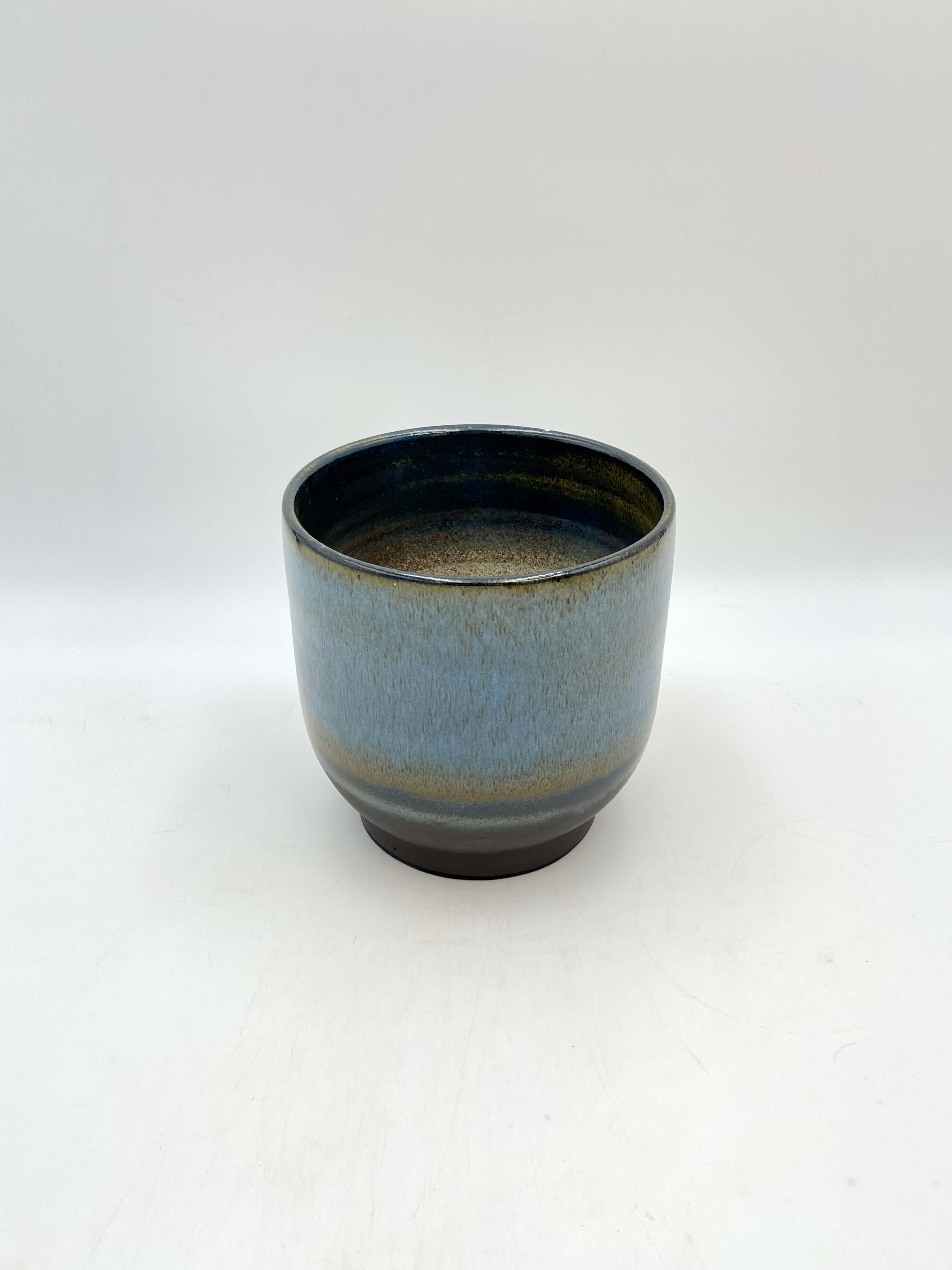 Linn Ceramic Plant Pots, Deep Sea Blue, Handmade