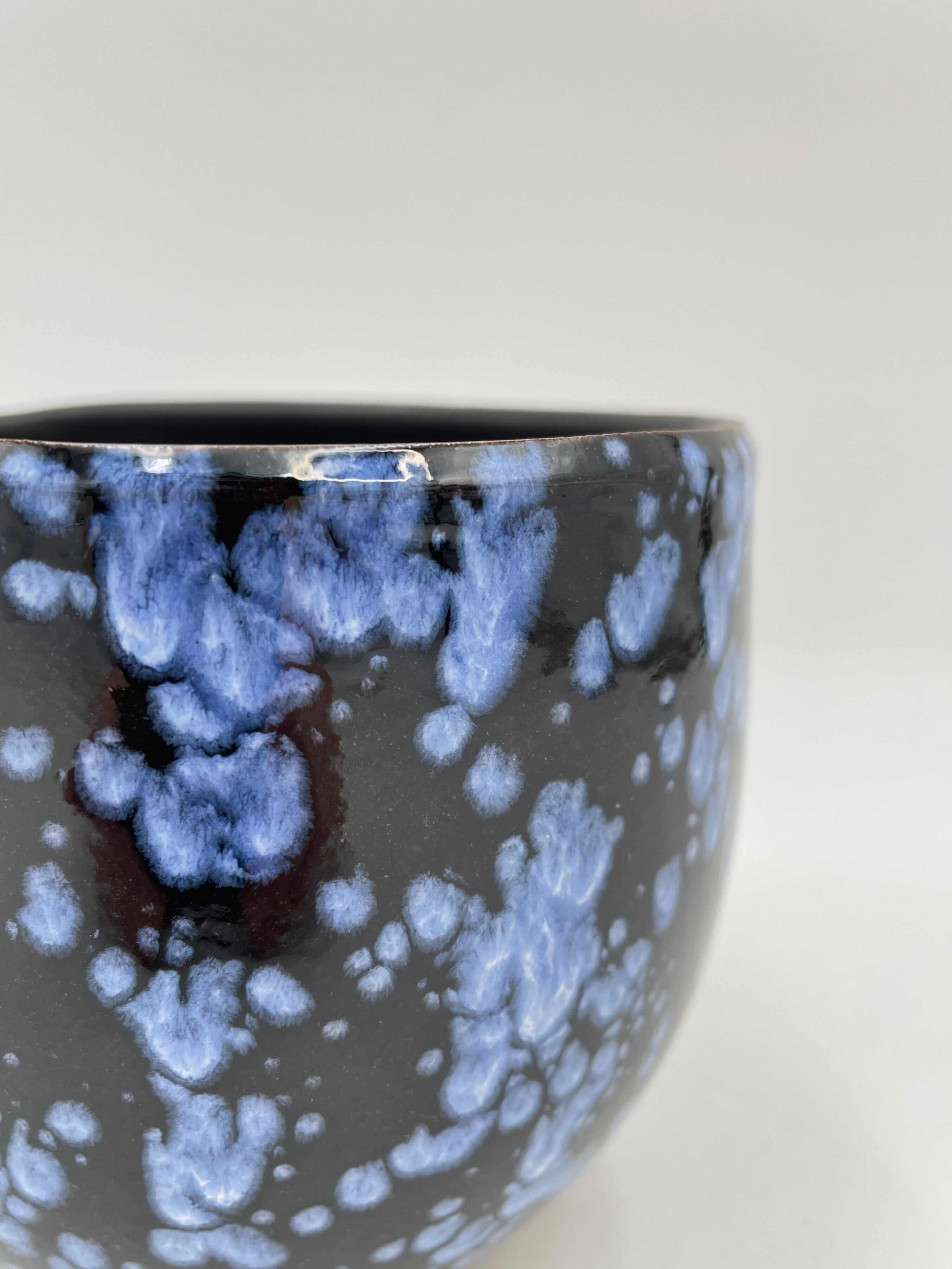 Luuk Handmade Ceramic Pot, Blue, D15cm