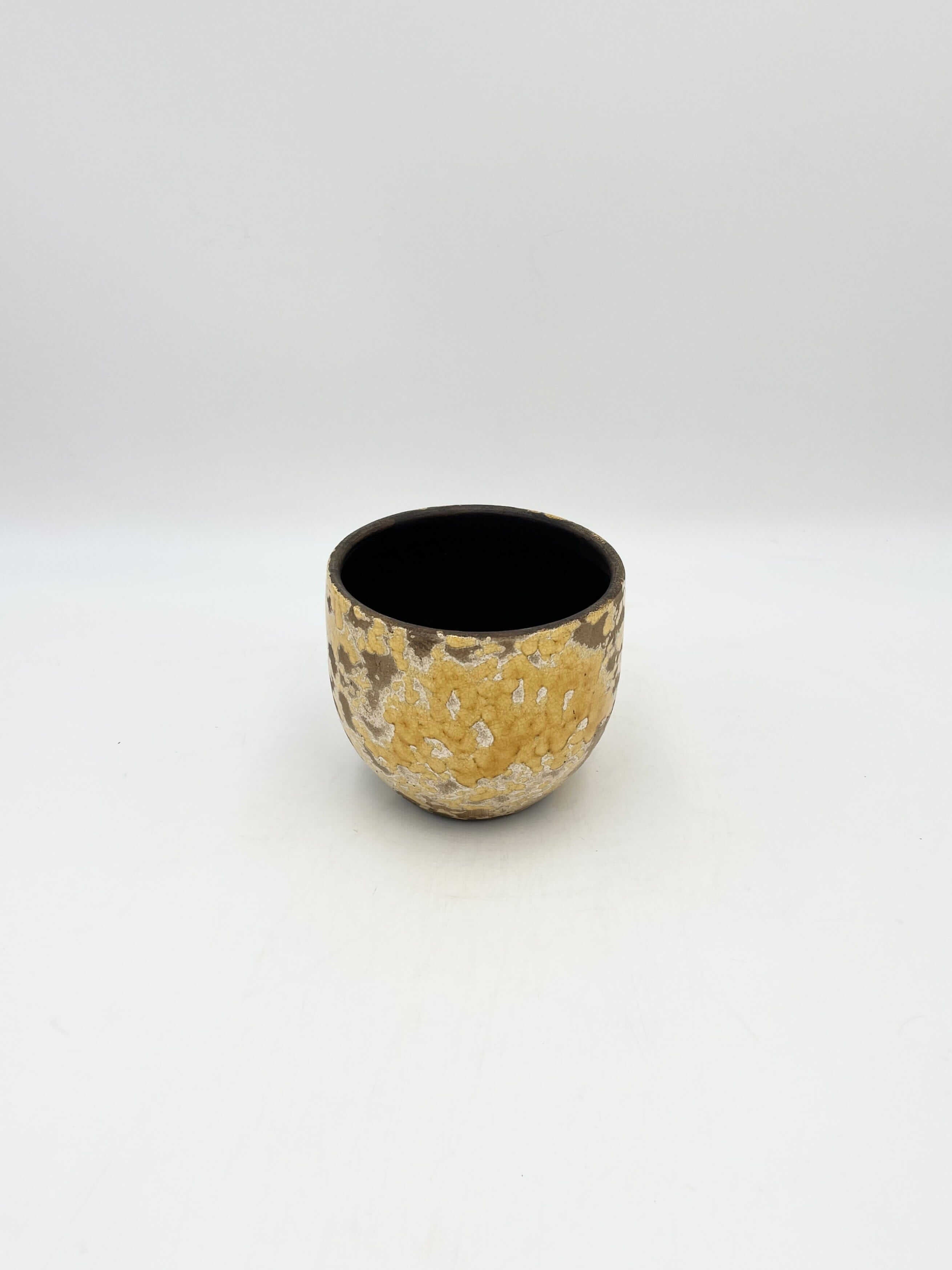 Luuk Mason Handmade Plant Pot,Yellow, D15cm
