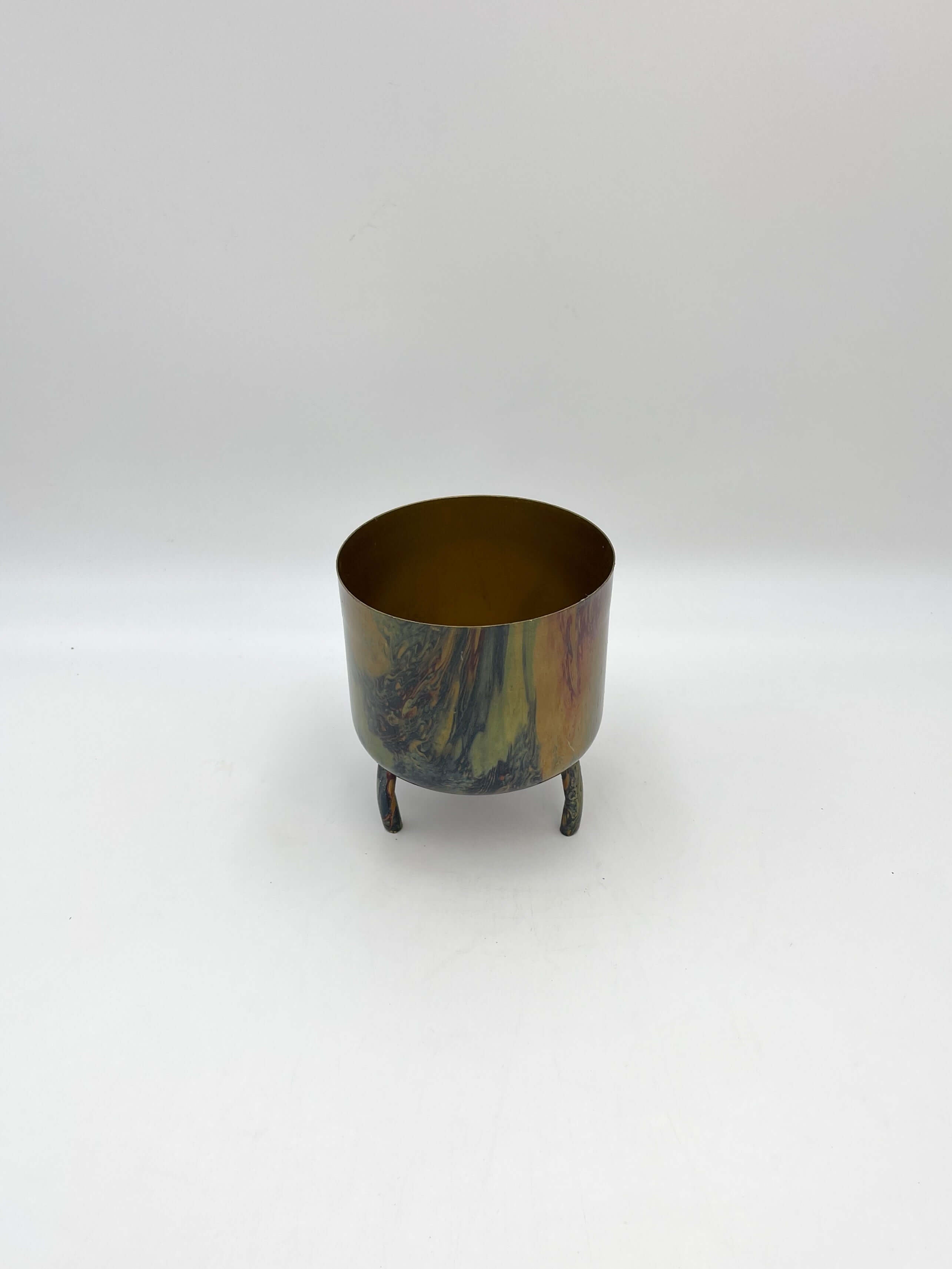 Metal Plant Pots, Painted