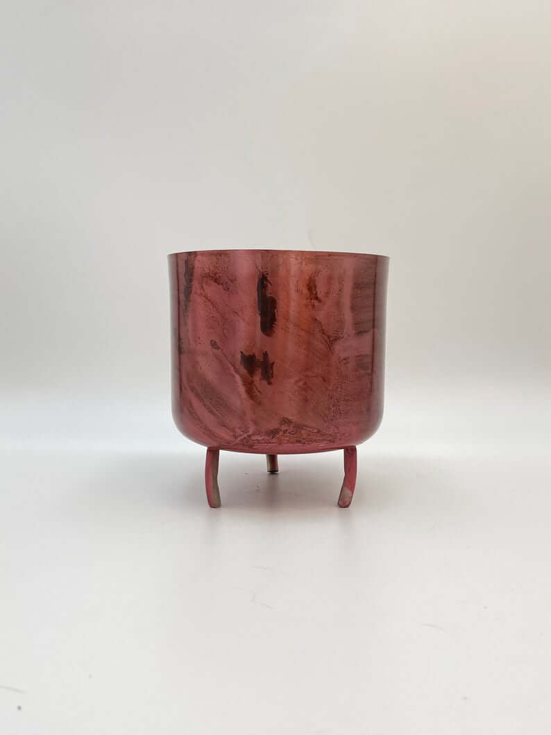 Metal Plant Pots, Rose Gold