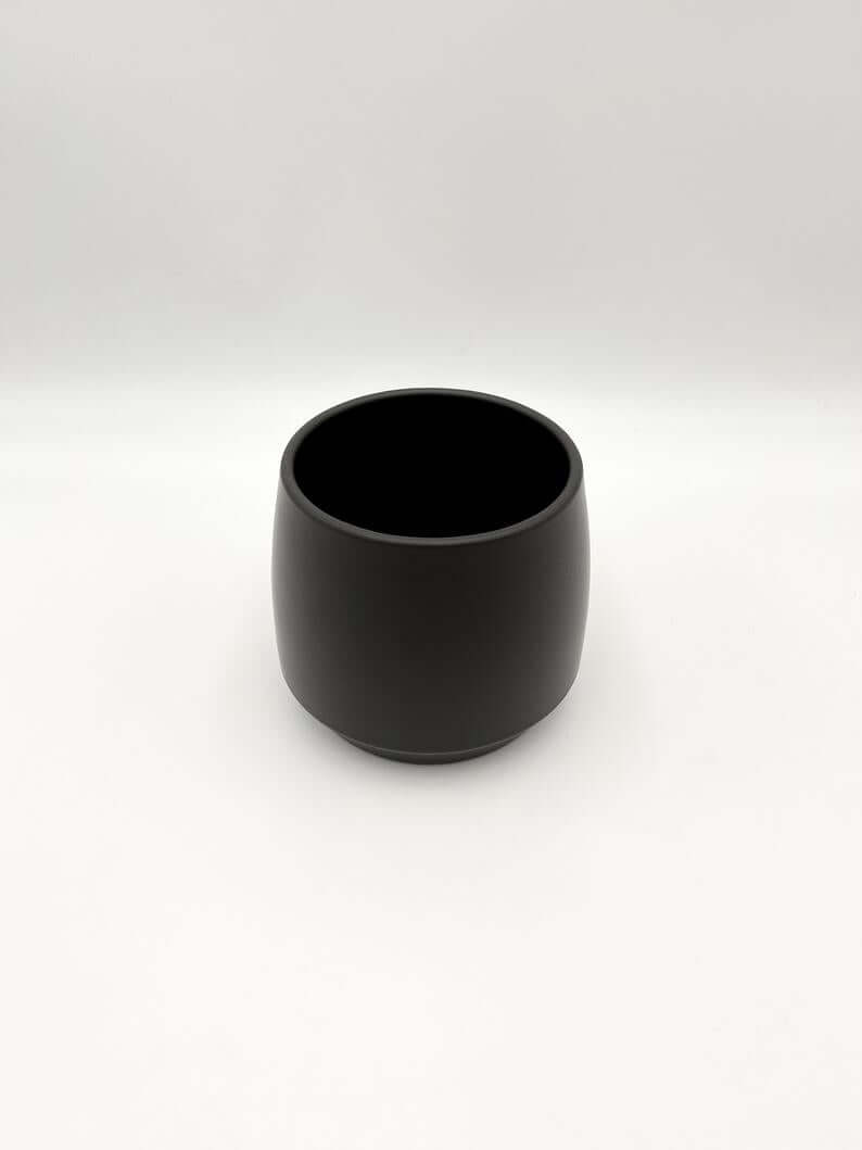 Orbit Ceramic Plant Pots, Black