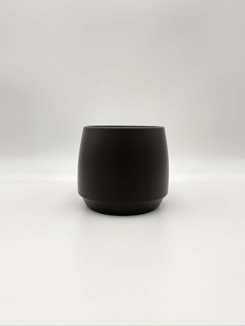 Orbit Ceramic Plant Pots, Black