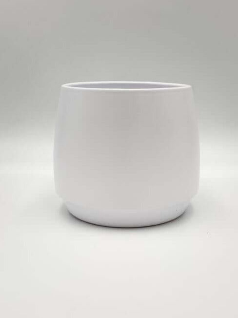Orbit Ceramic Plant Pots, White