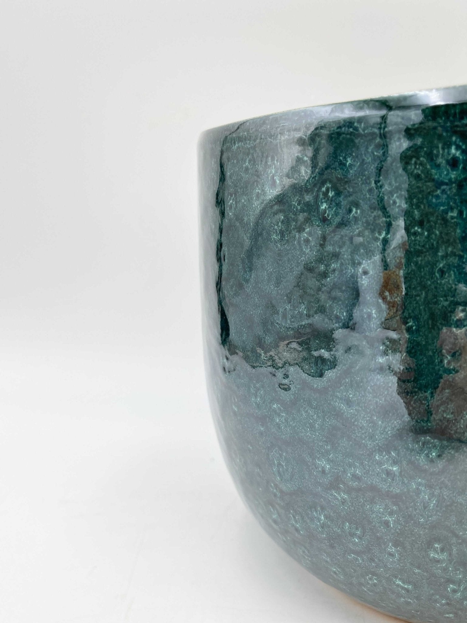 Paola Handmade, Ceramic Plant Pots, Turquoise House Plant Pot in Multiple Sizes