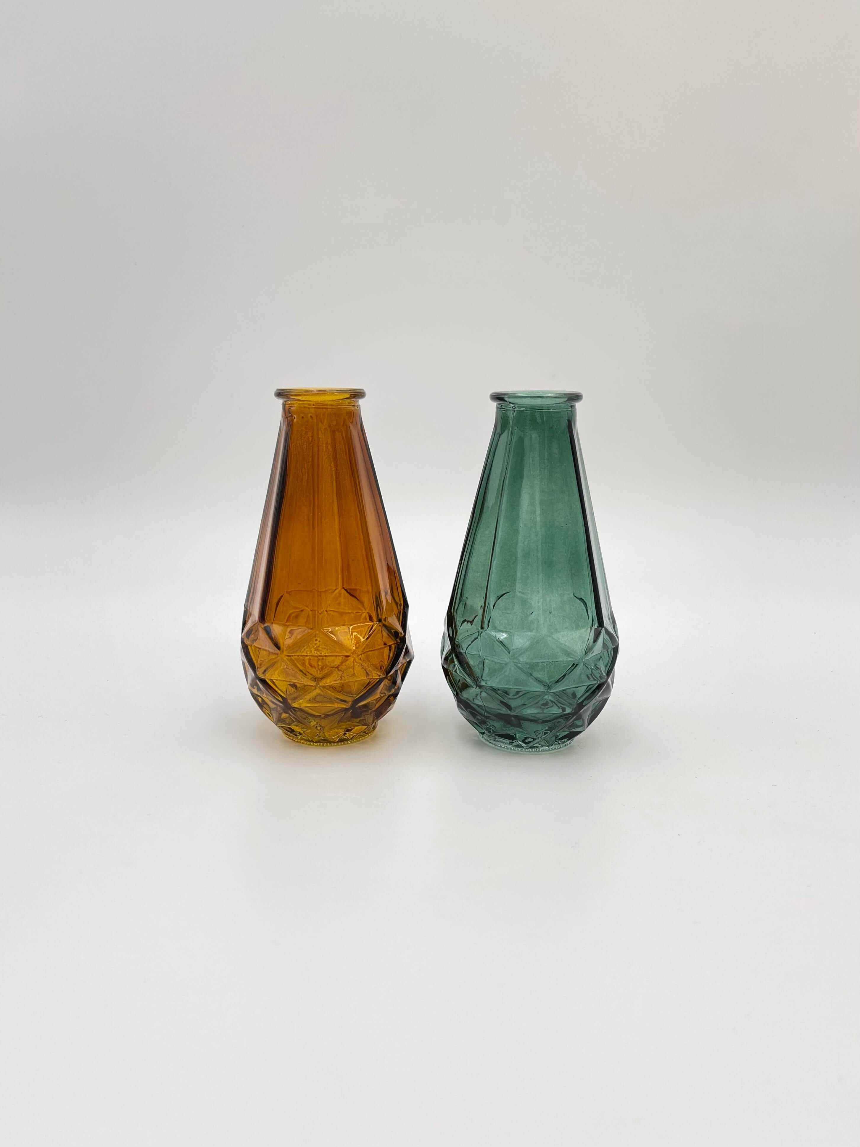 Retro Glass Vases, H14cm