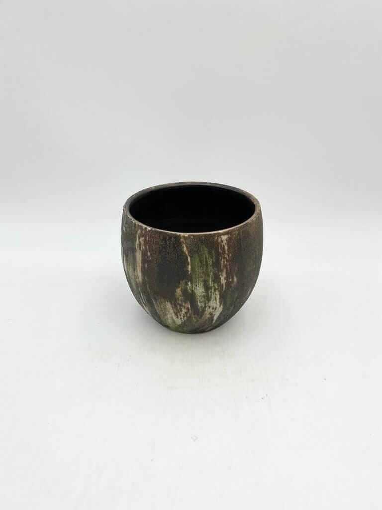 Roel Handmade Ceramic Indoor Pot, Green, D17cm