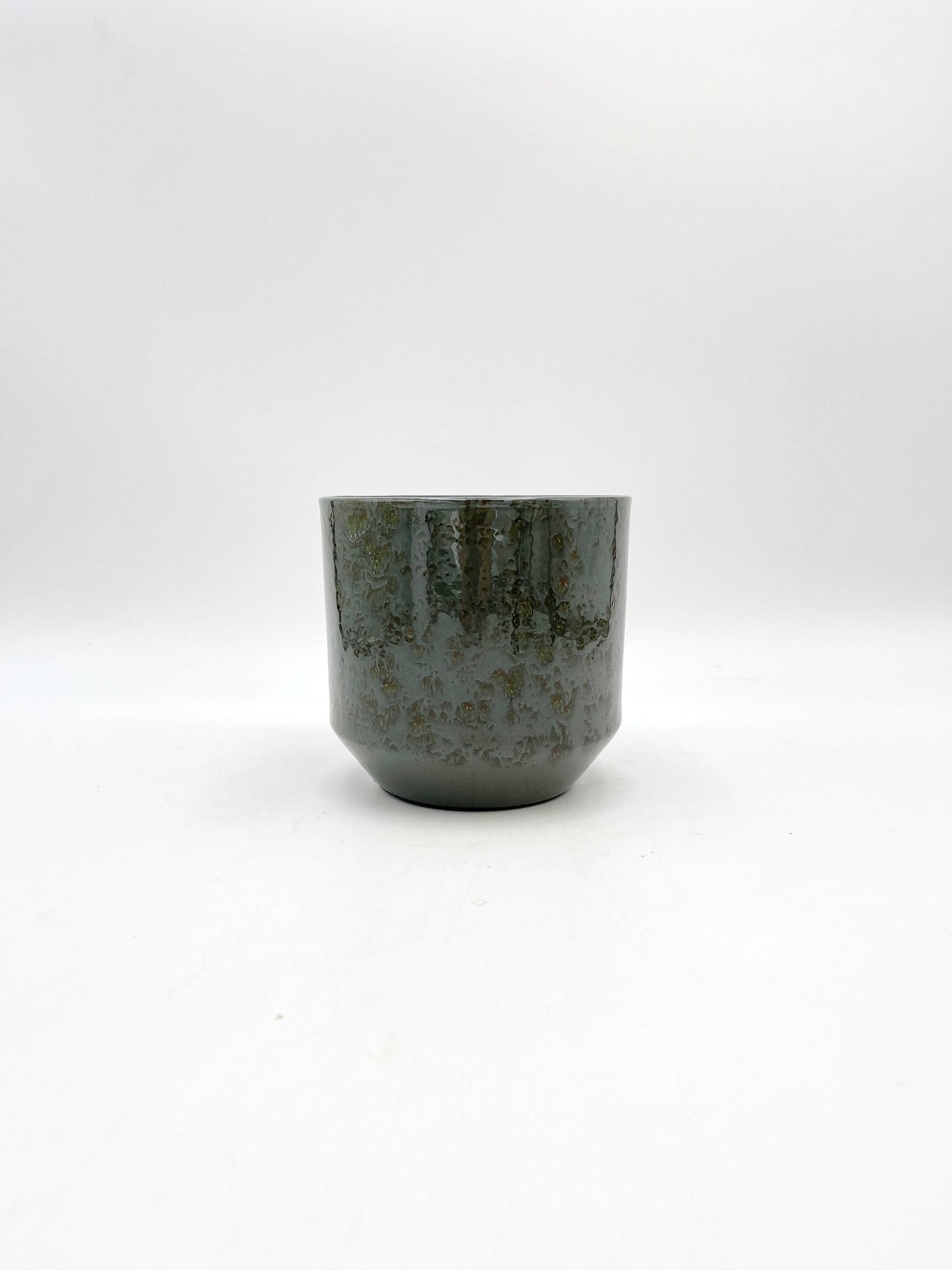 Sebastian Handmade Indoor Pots, Green, 14cm - 17cm House Plant Pot