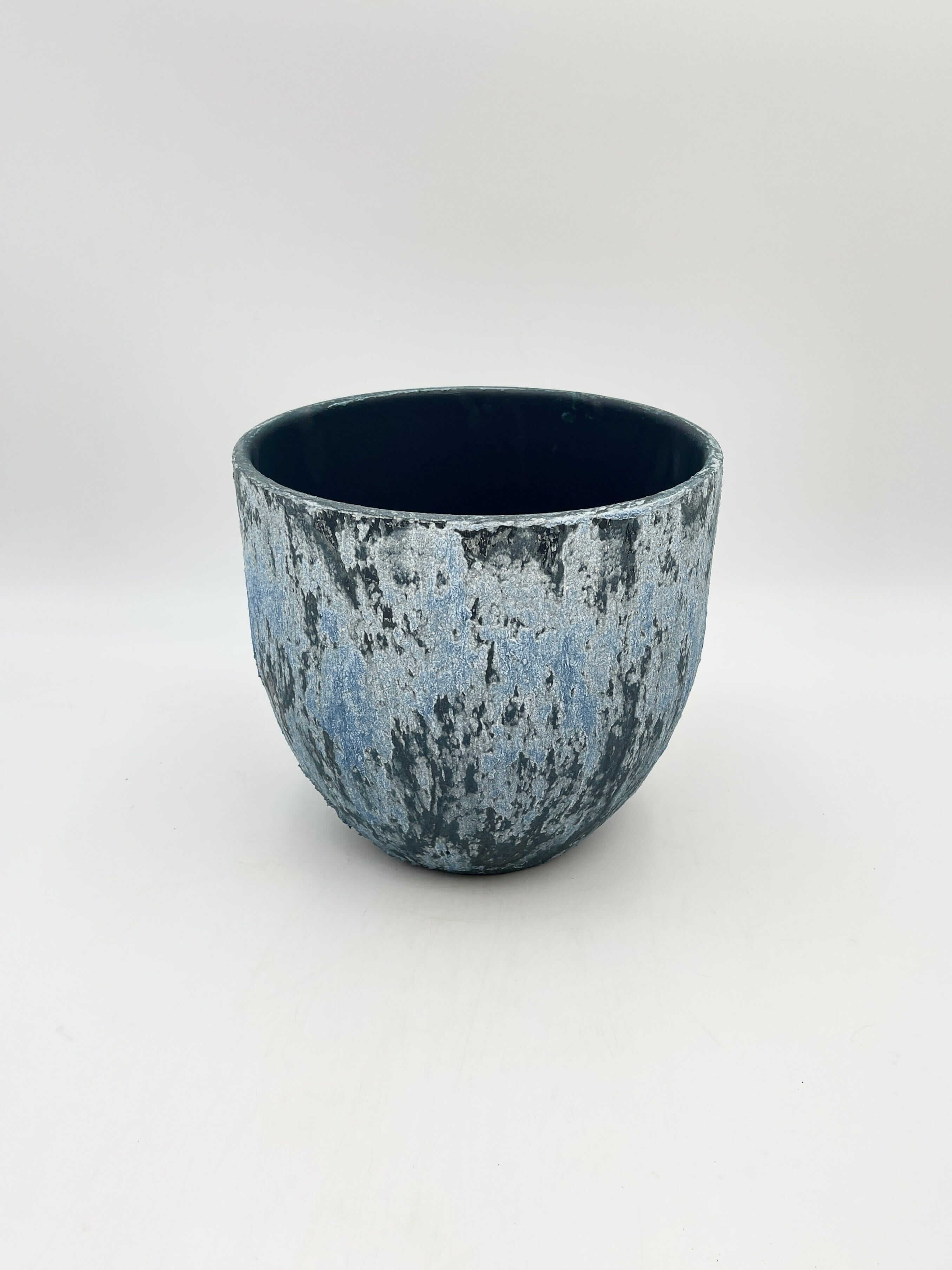 Sem Handmade Ceramic Indoor Plant Pot, Deep Blue