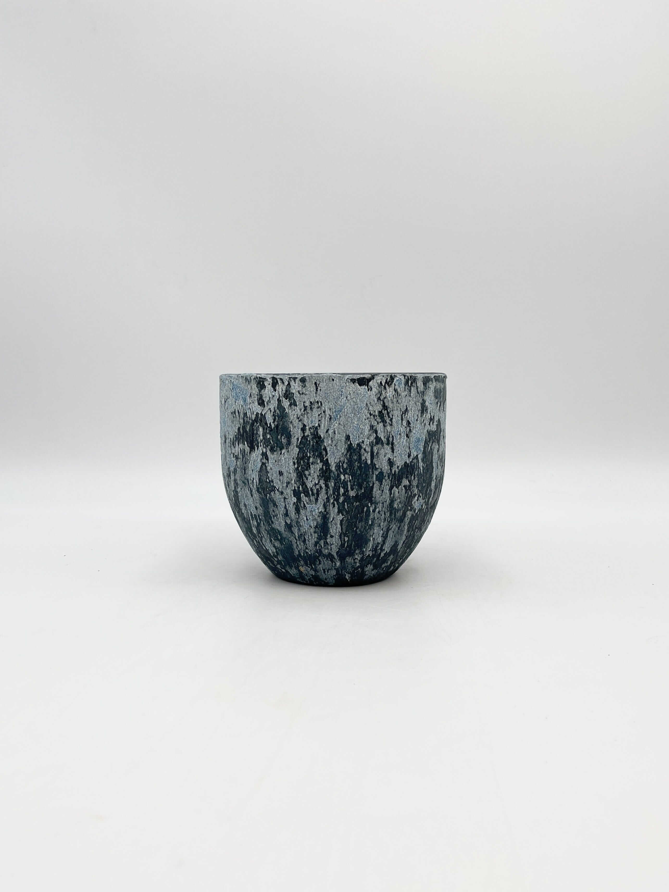Sem Handmade, Rustic Ceramic Plant Pot, Deep Blue XL, House Plant Pot in Multiple Sizes